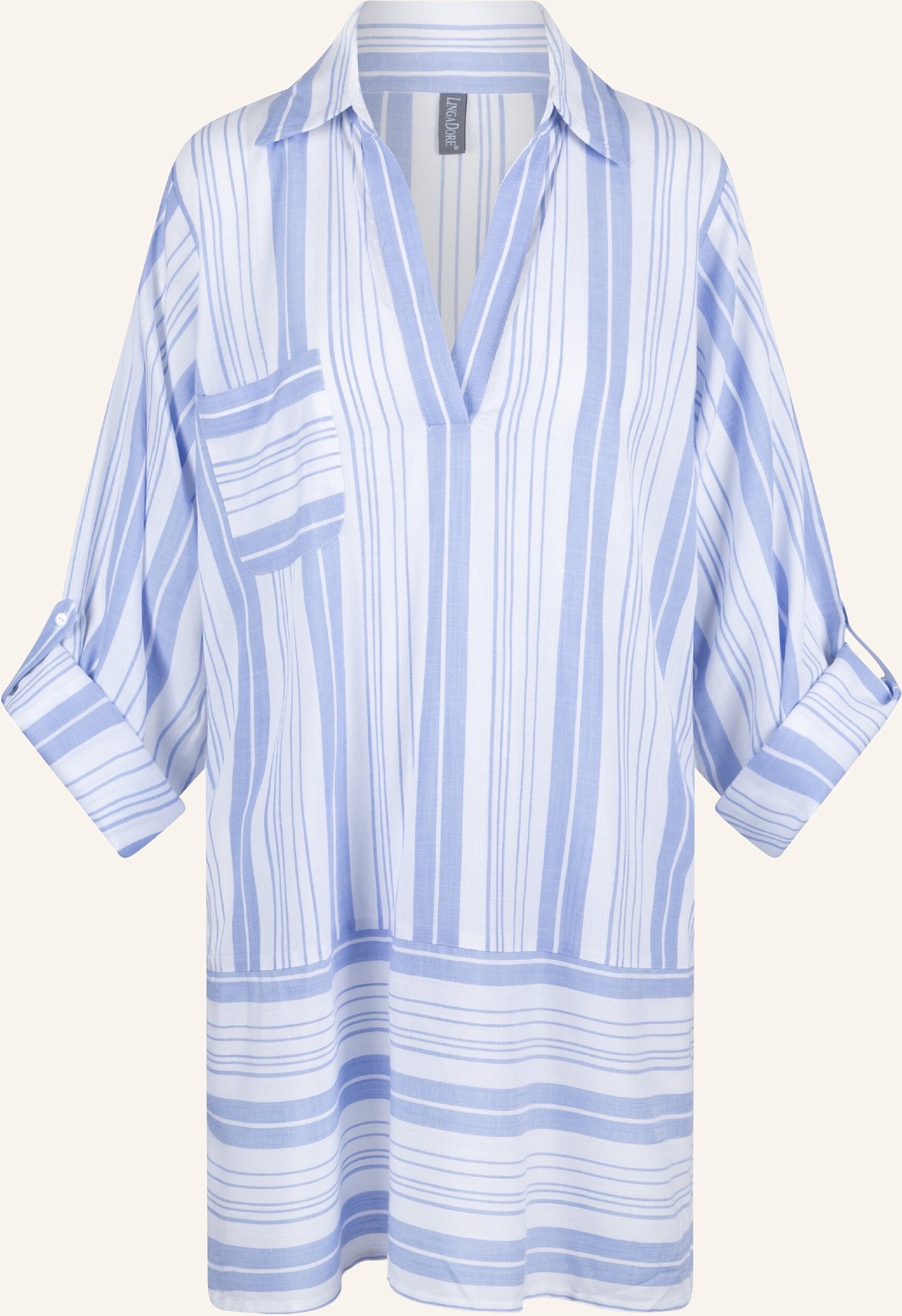 Lingadore Pyjama Kleid blau