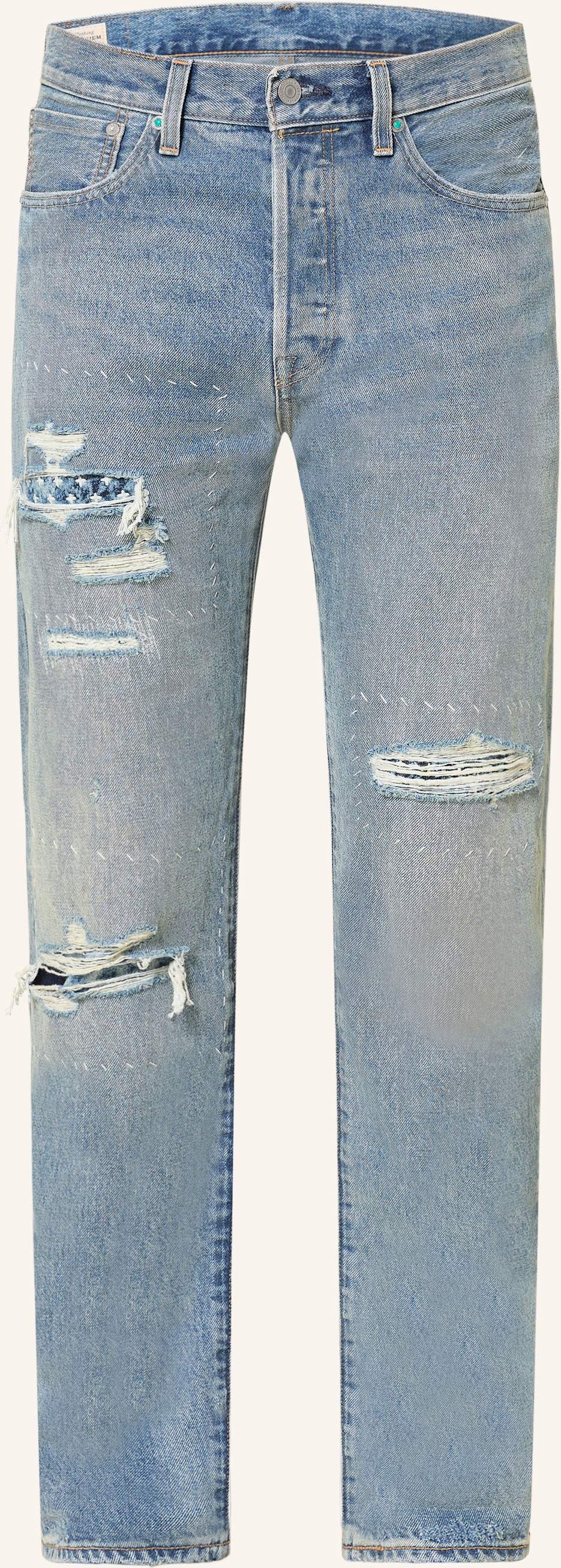 Thumbnail - Levi's® Destroyed Jeans 501 Regular Fit blau