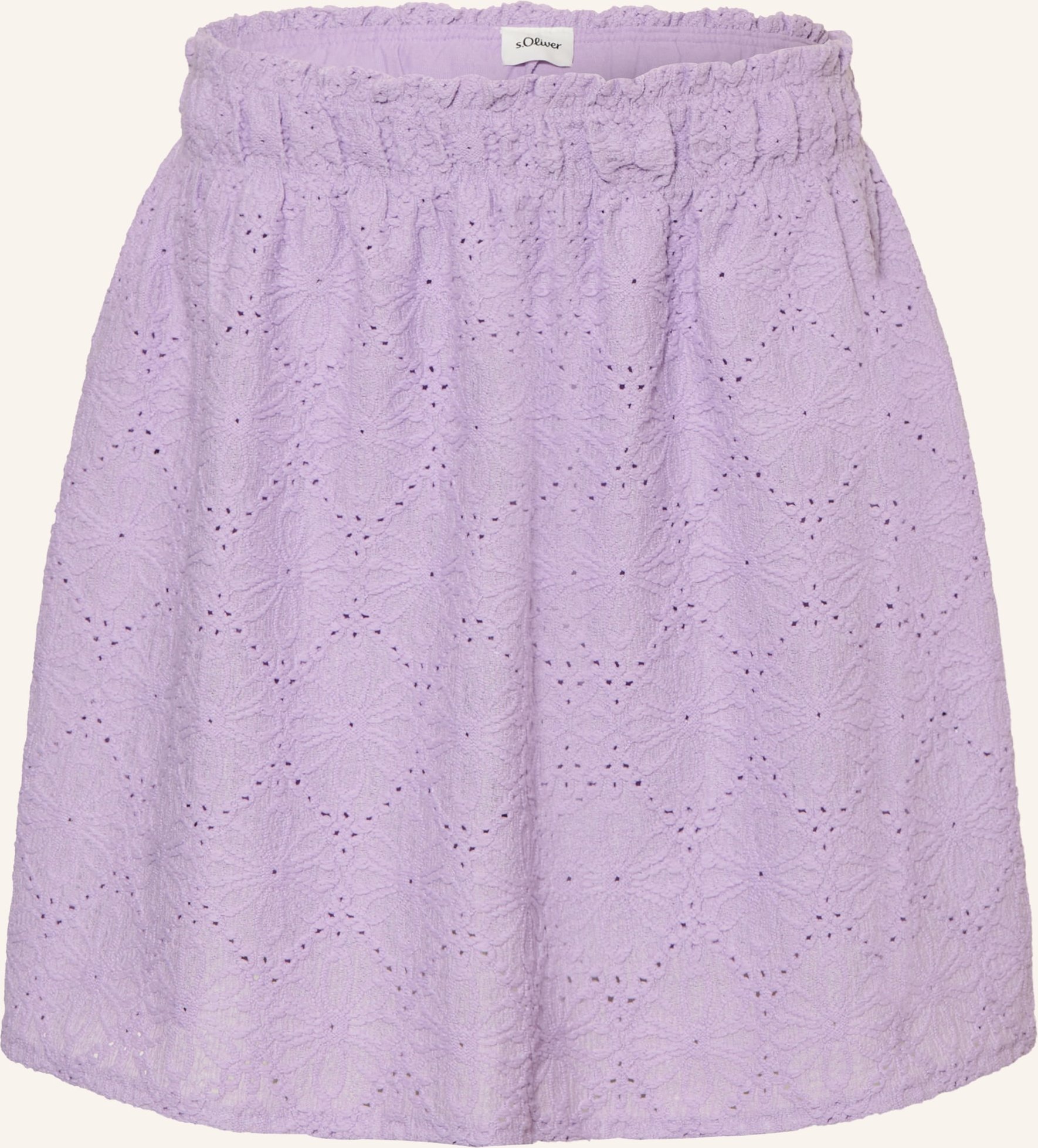 Strukturierter Rock mit integrierter Shorts