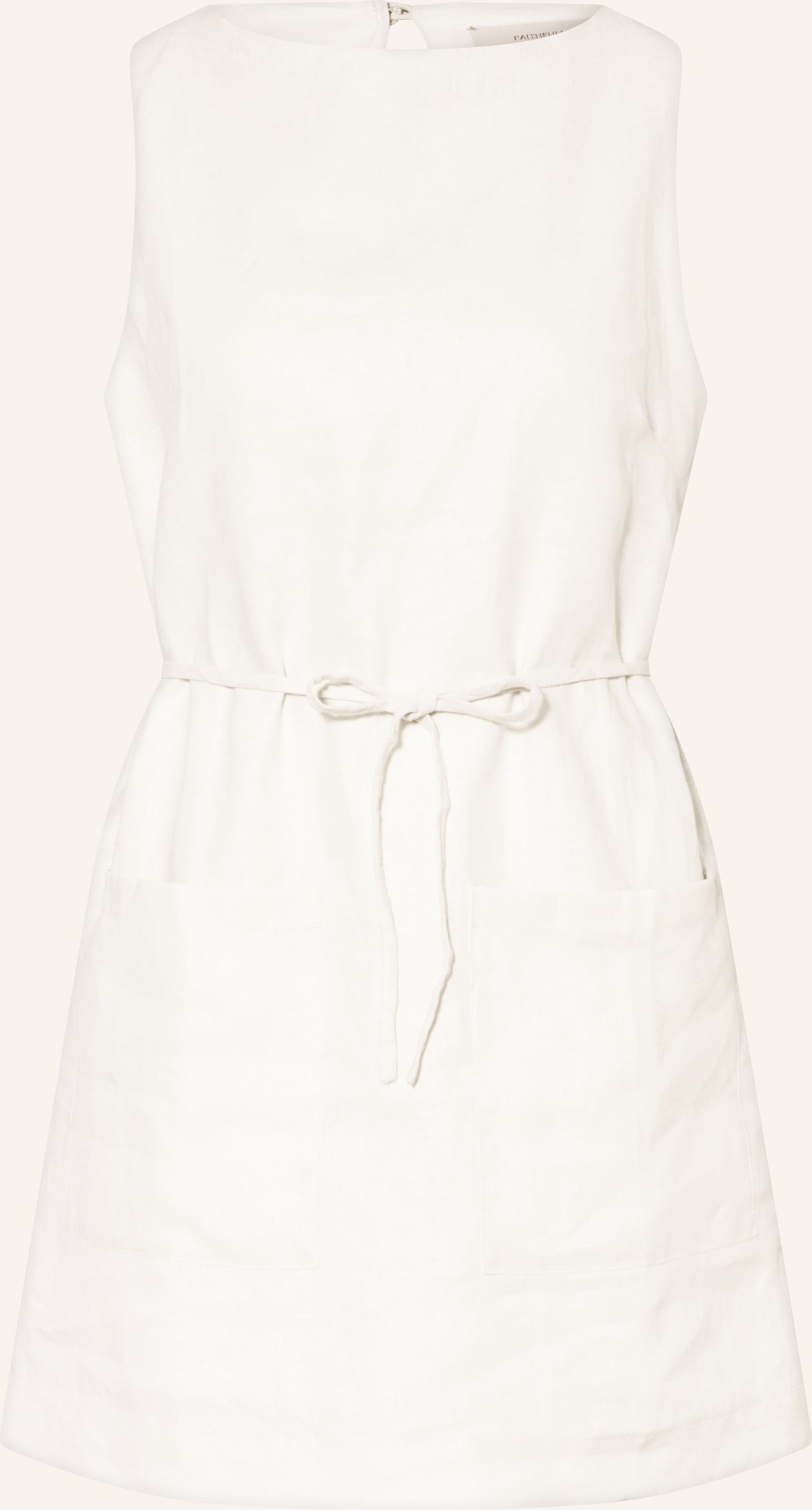 Faithfull The Brand Leinenkleid Elena weiss