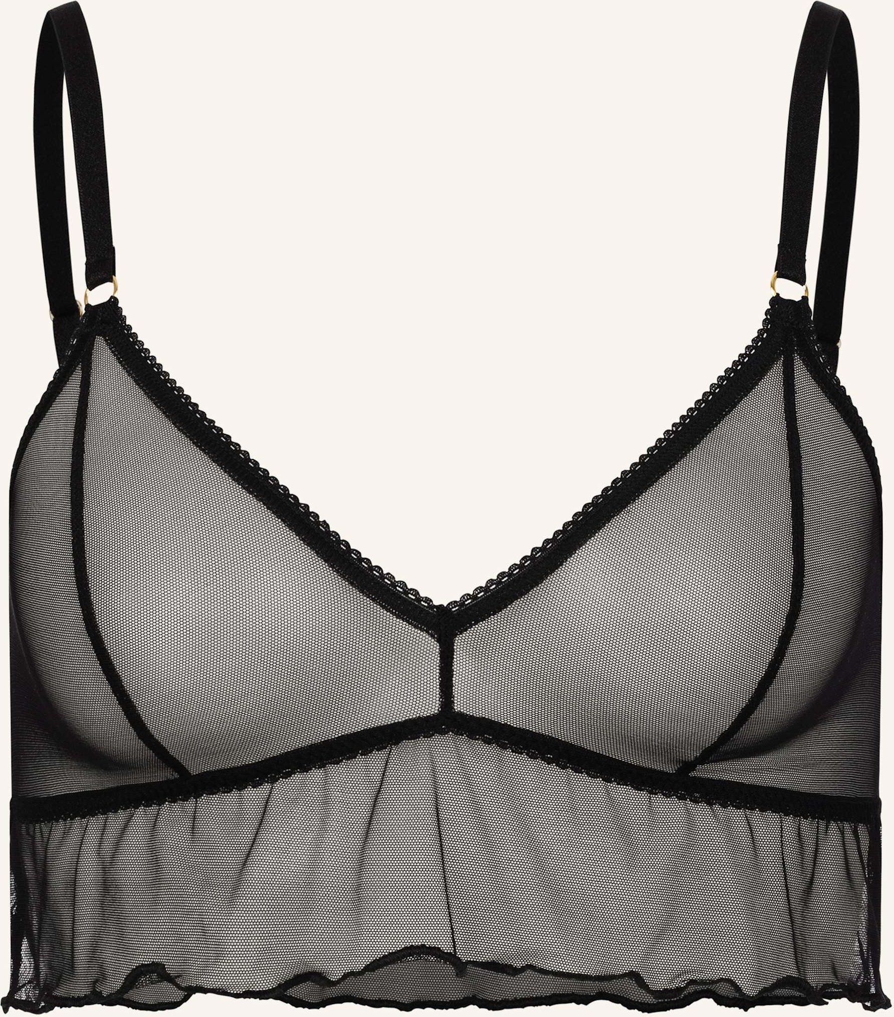 Erlich Textil Bustier Iconic Mesh Bralette Top schwarz