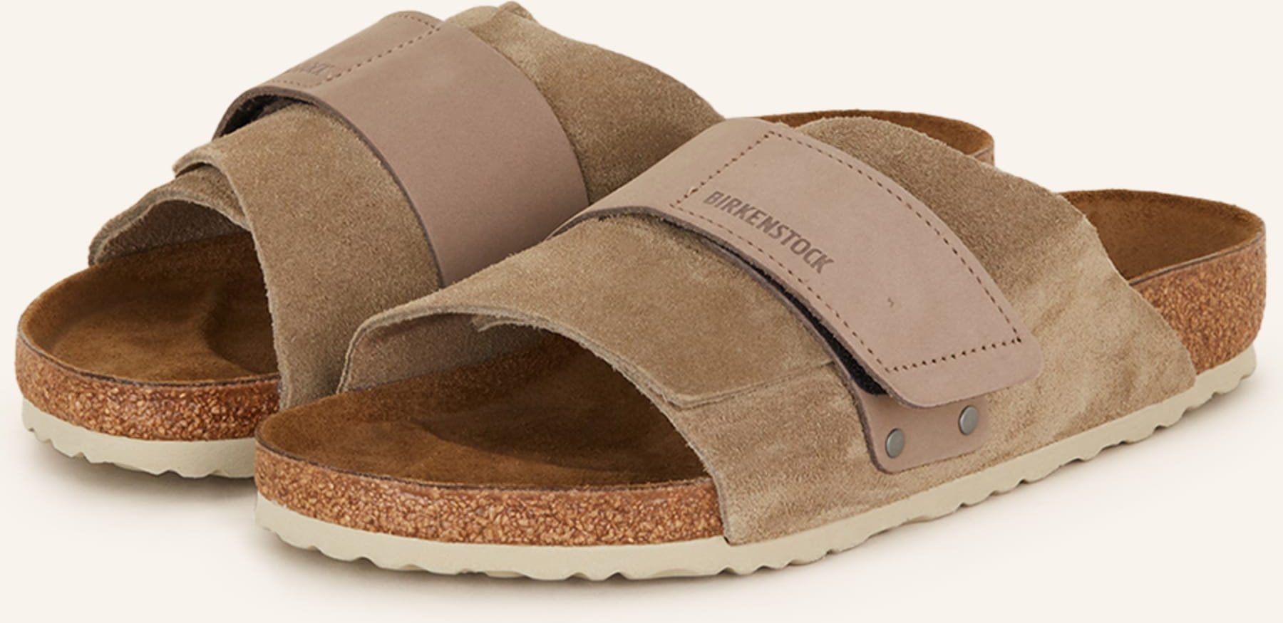 Thumbnail - Birkenstock Pantoletten Kyoto beige