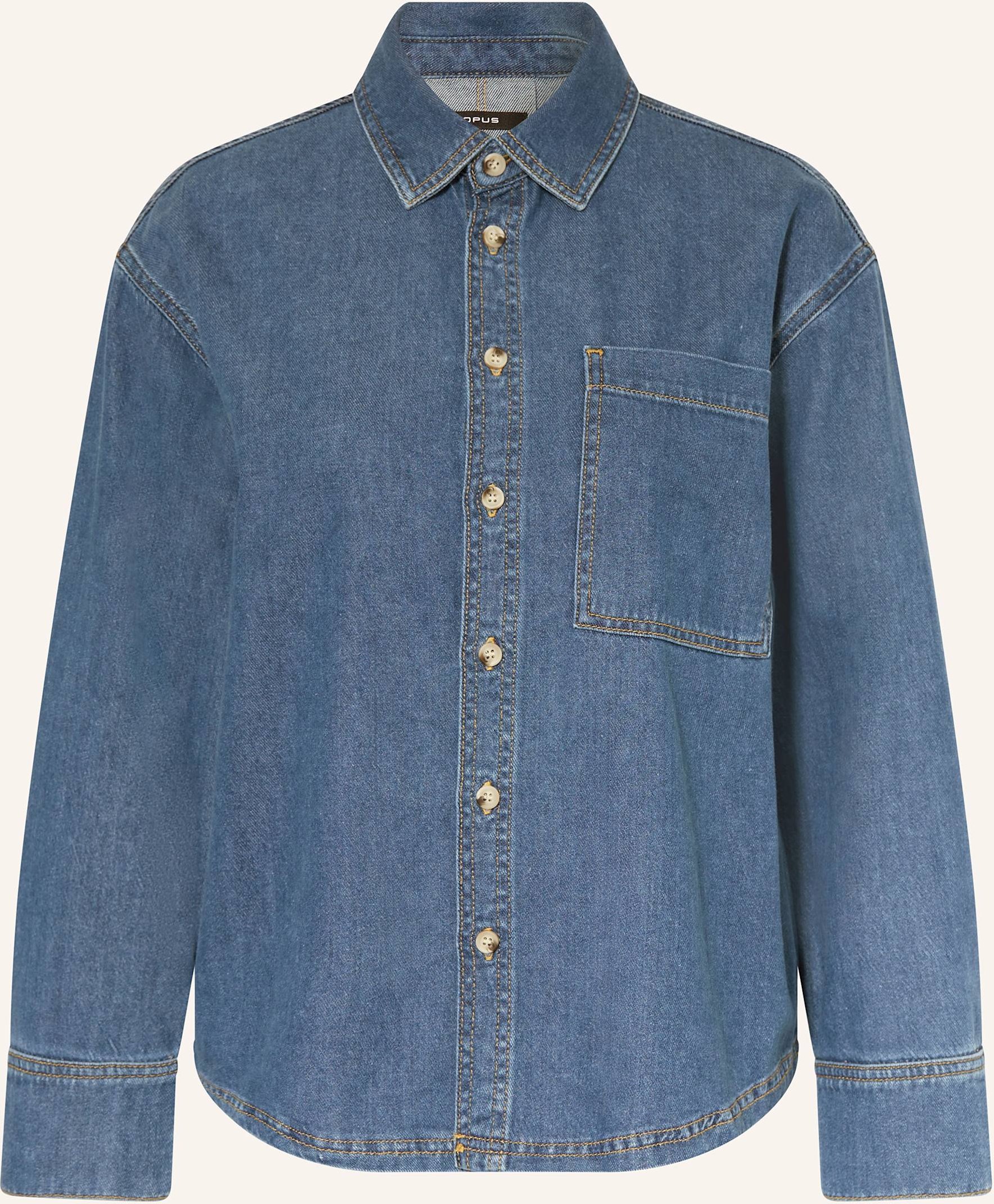 Opus Jeansbluse Felyn blau