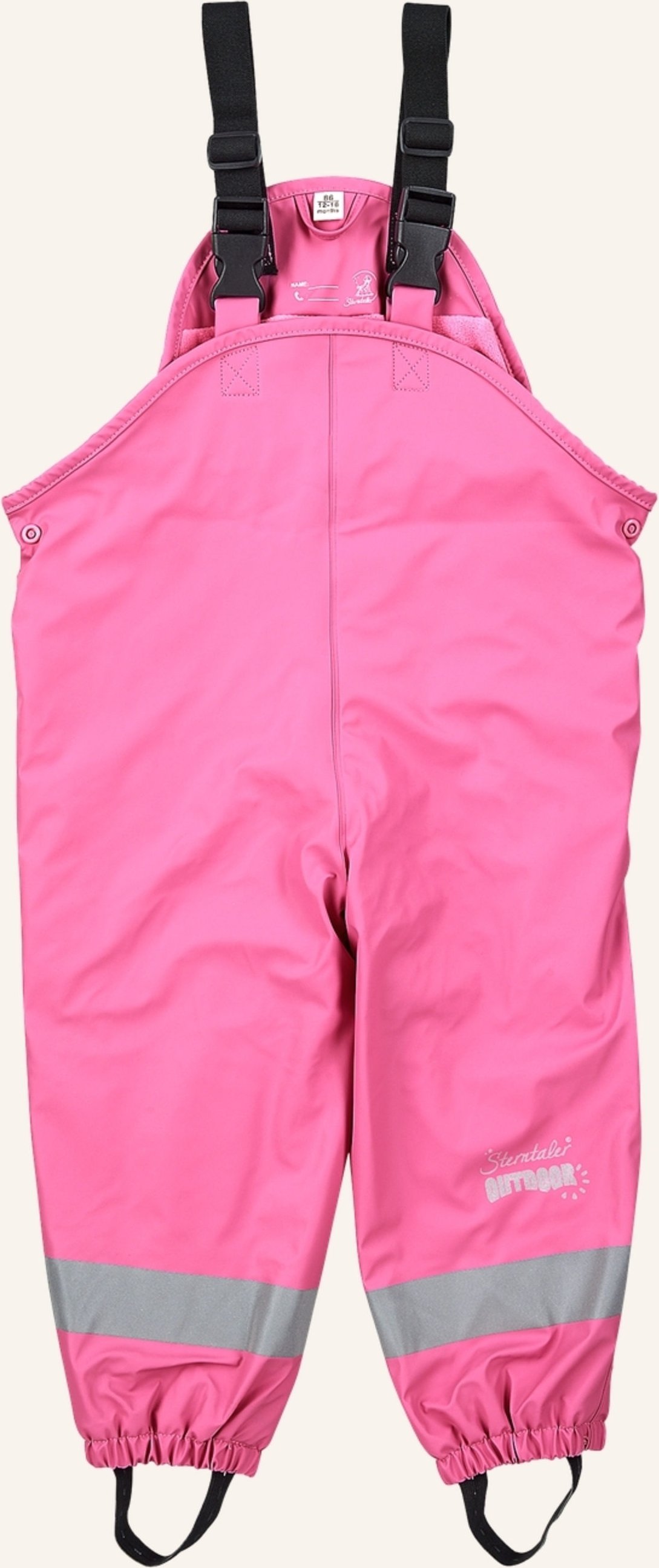 Thumbnail - Sterntaler Regenträgerhose Gefüttert pink