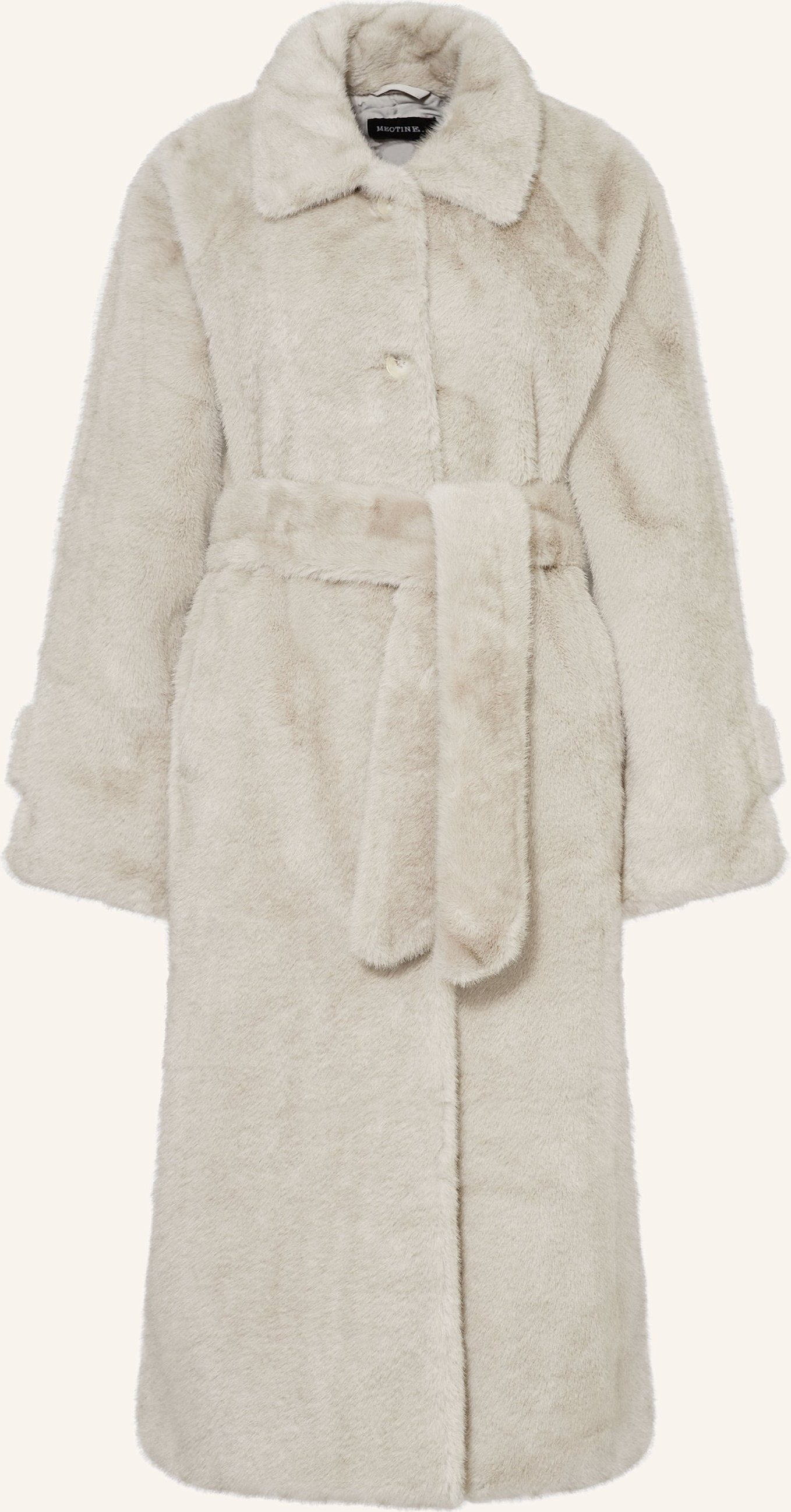 Meotine Kunstfell-Mantel Kelly grau