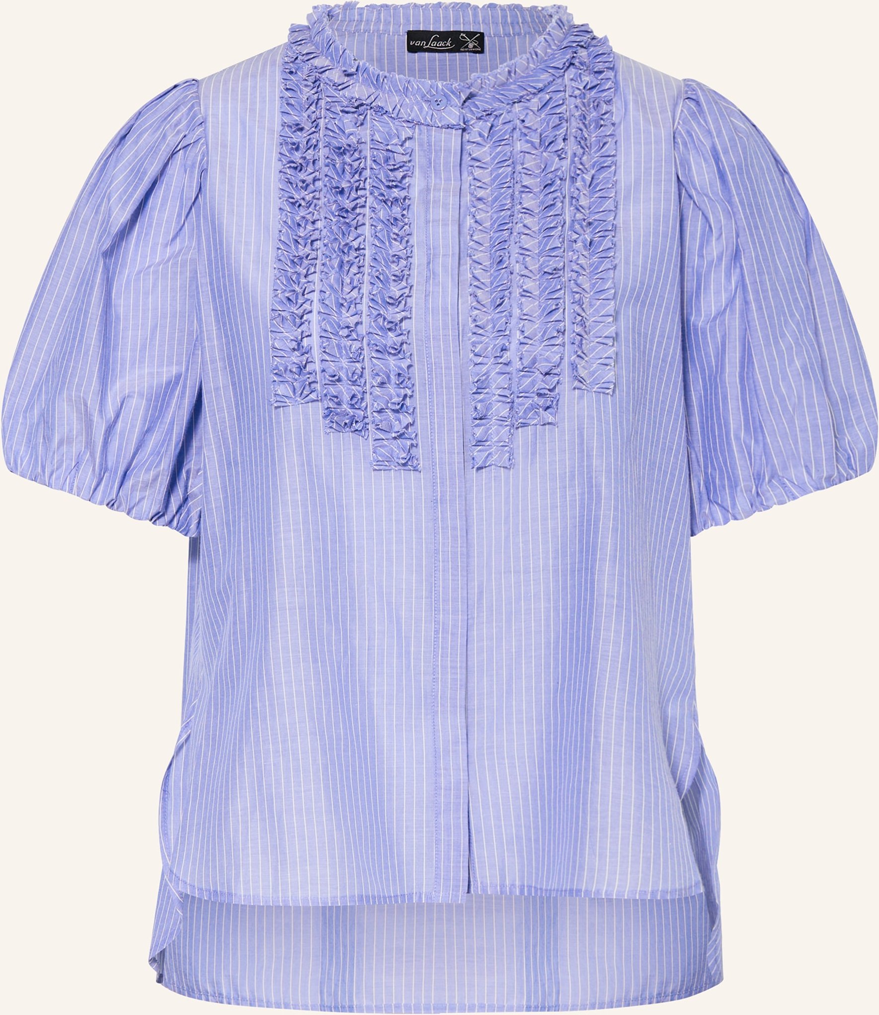 Van Laack Bluse Vl-Teona-Xx Mit Seide blau