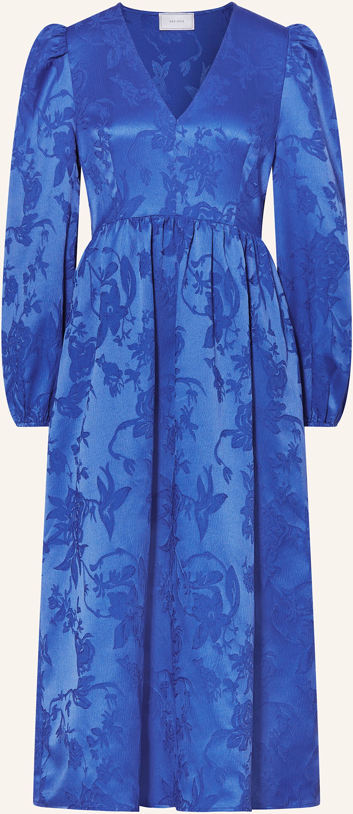 Neo Noir Jacquard-Kleid Lillibet blau
