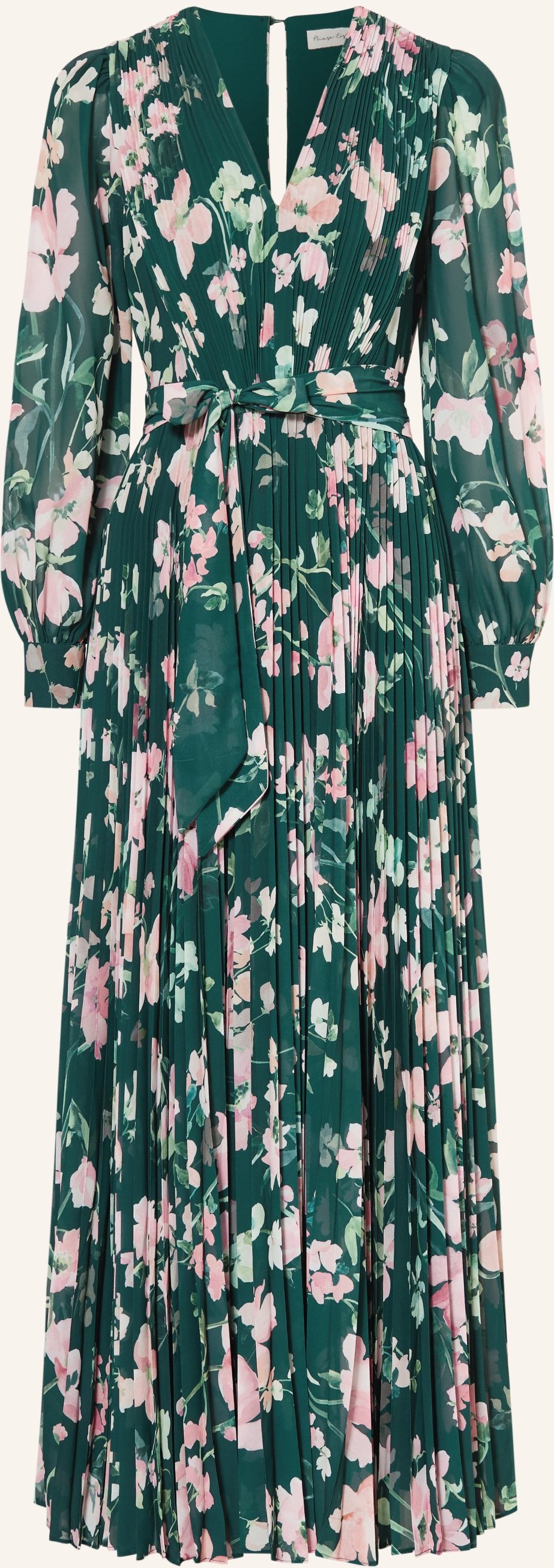 Phase Eight Kleid Rosa Mit Plissees gruen