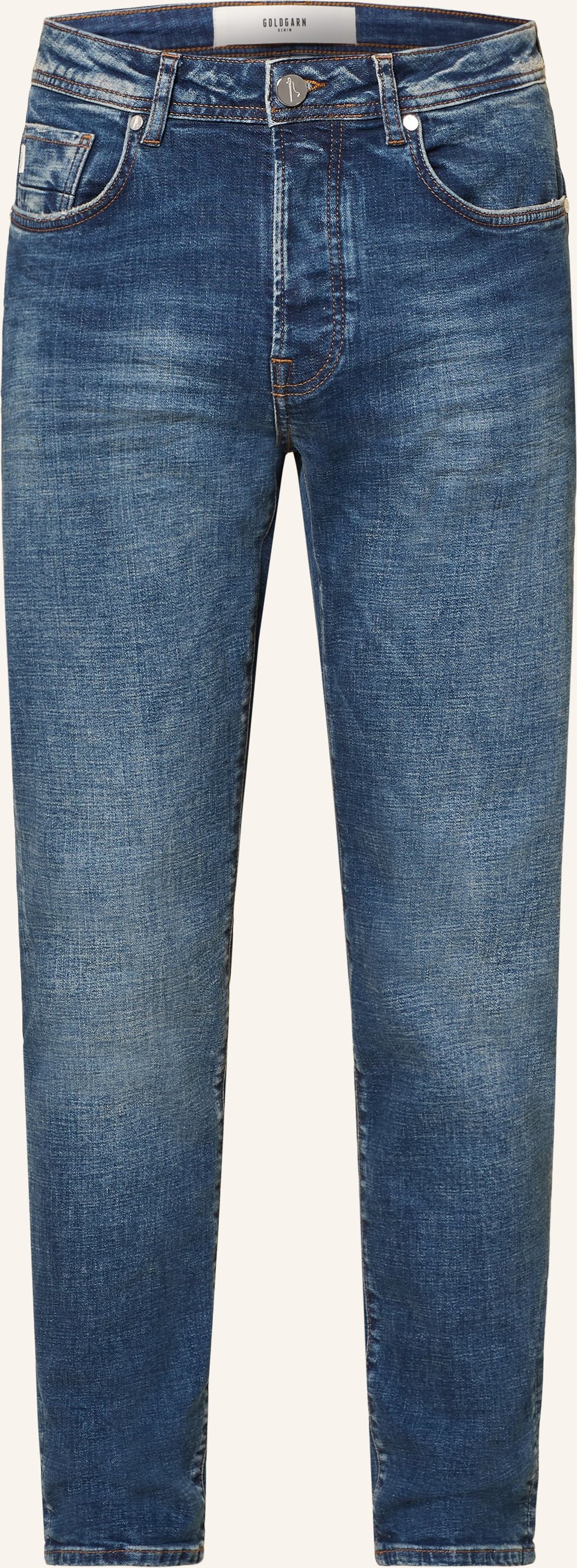 Goldgarn Denim Jeans u2 Tapered Fit blau