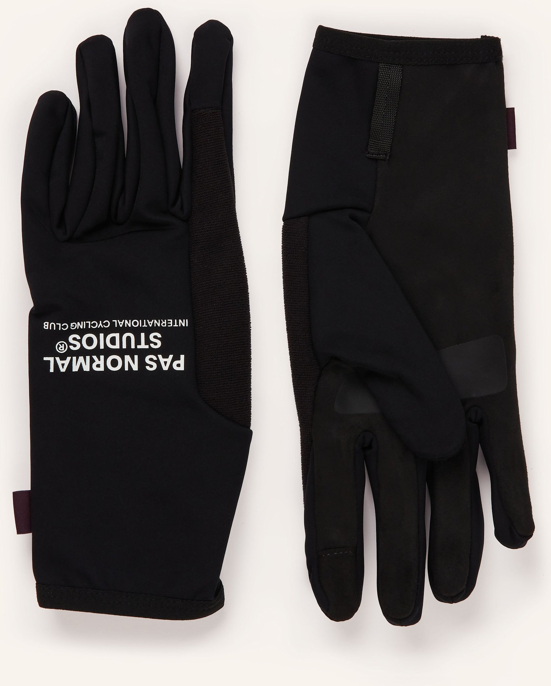 Pas Normal Studios Fahrradhandschuhe Logo Thermal Mit Touchscreen-Funktion schwarz