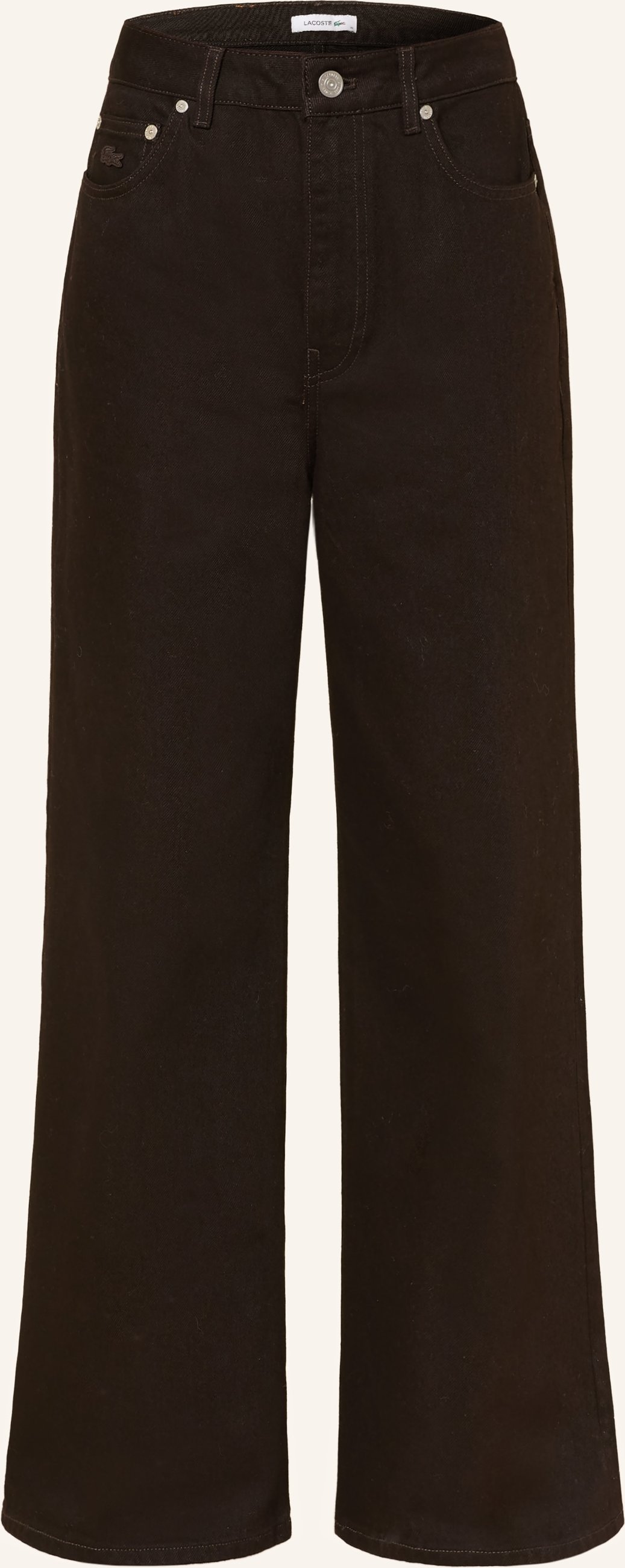 Lacoste Wide Leg Jeans braun