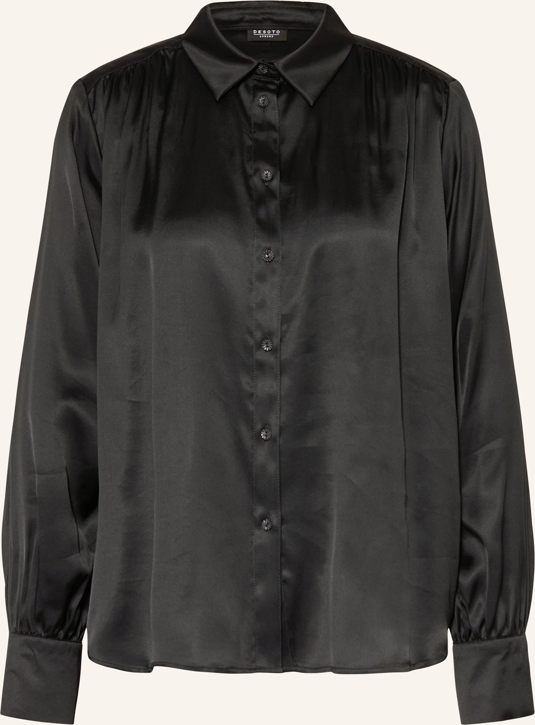 Desoto Hemdbluse Luxury Lena schwarz