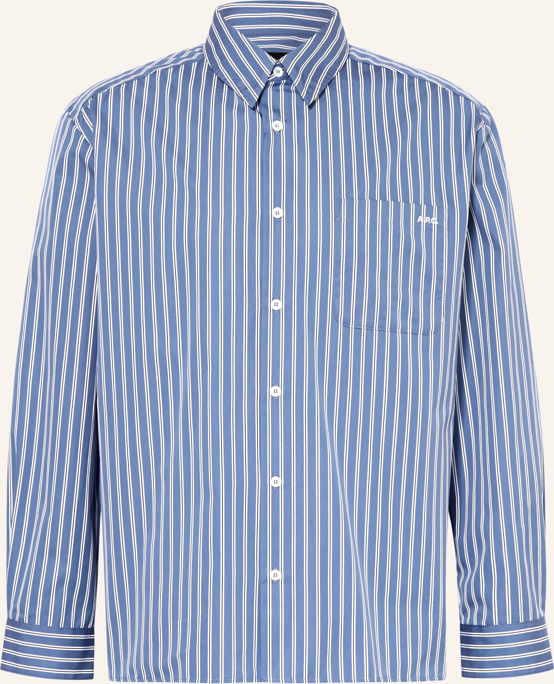 A.P.C. Hemd Regular Fit blau