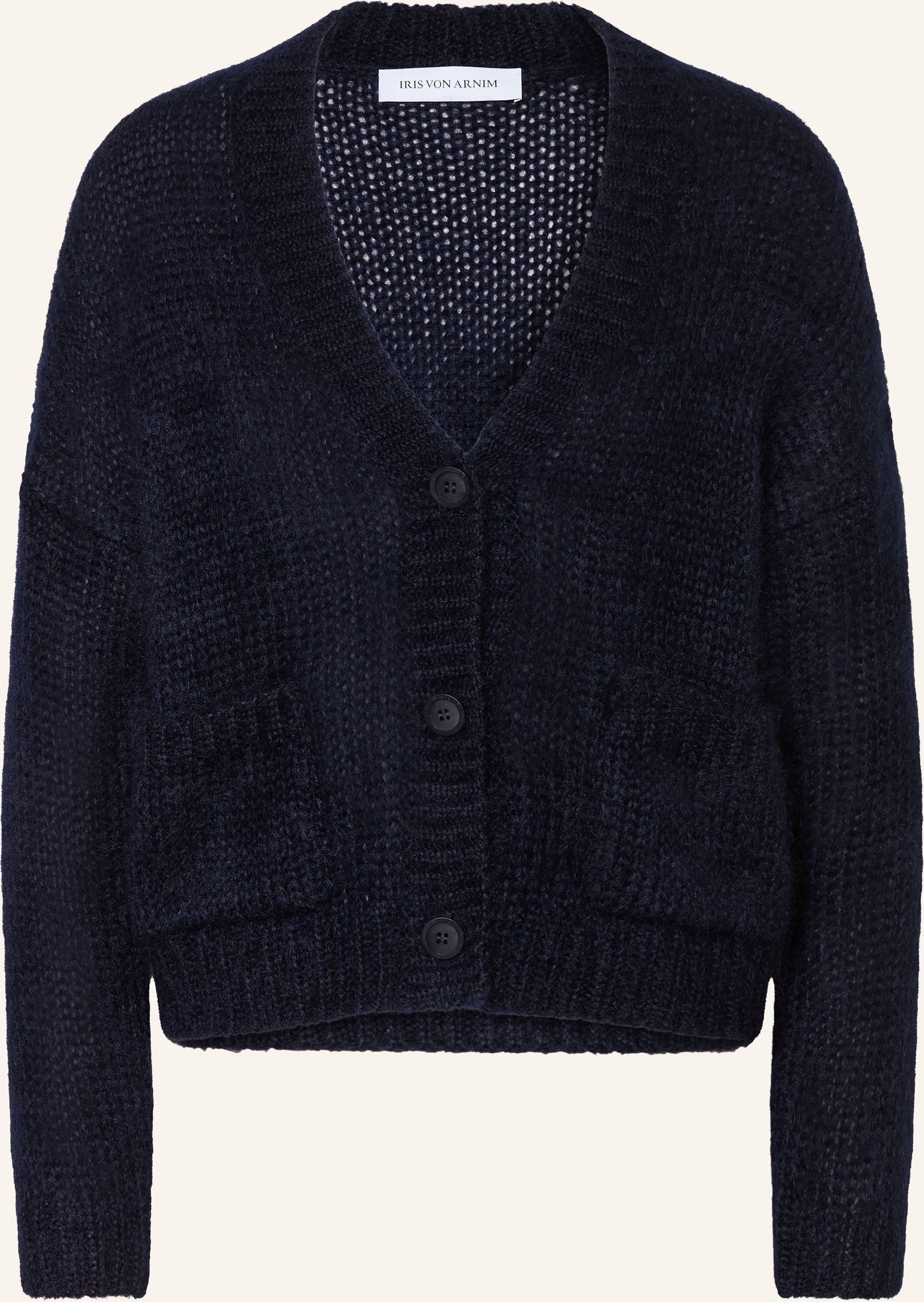 Iris Von Arnim Strickjacke Limone Mit Mohair Und Seide blau