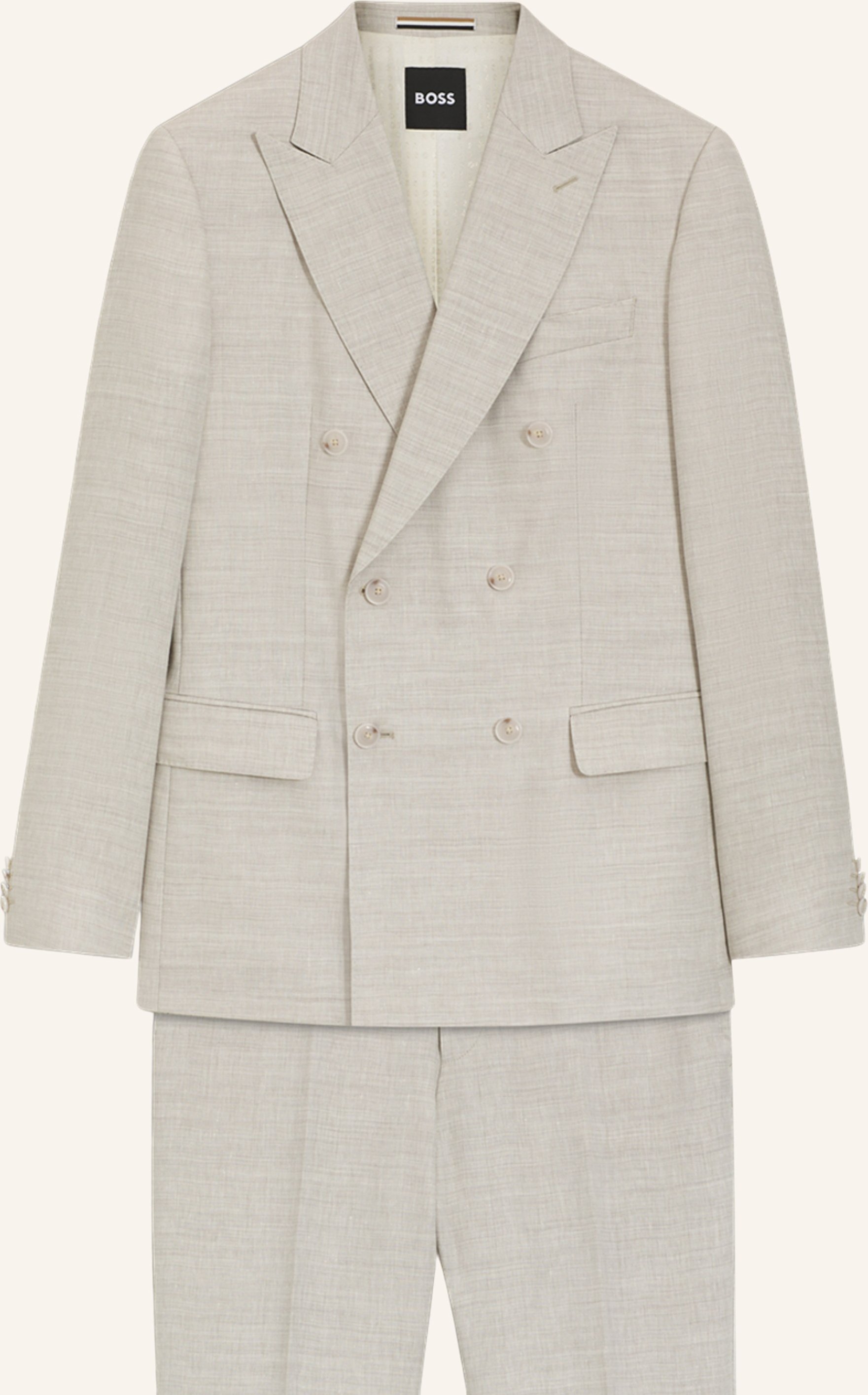 Boss Business Anzug H-Huge-2pcs-Db-254 Slim Fit grau