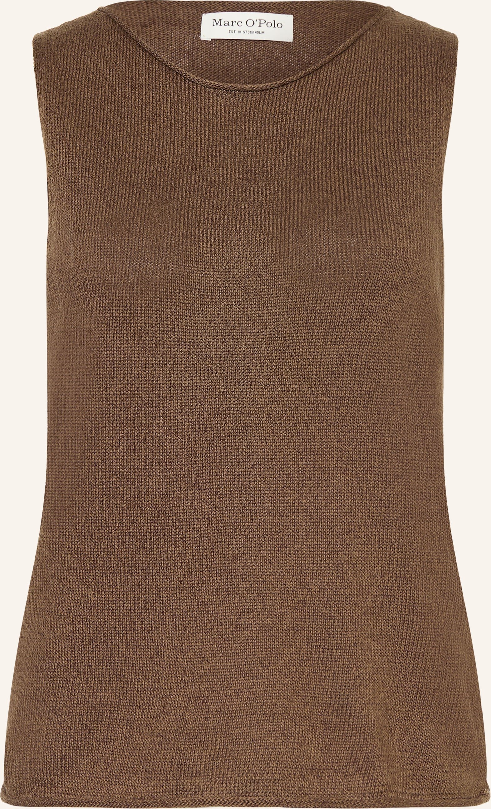 Marc O'polo Stricktop Mit Leinen braun