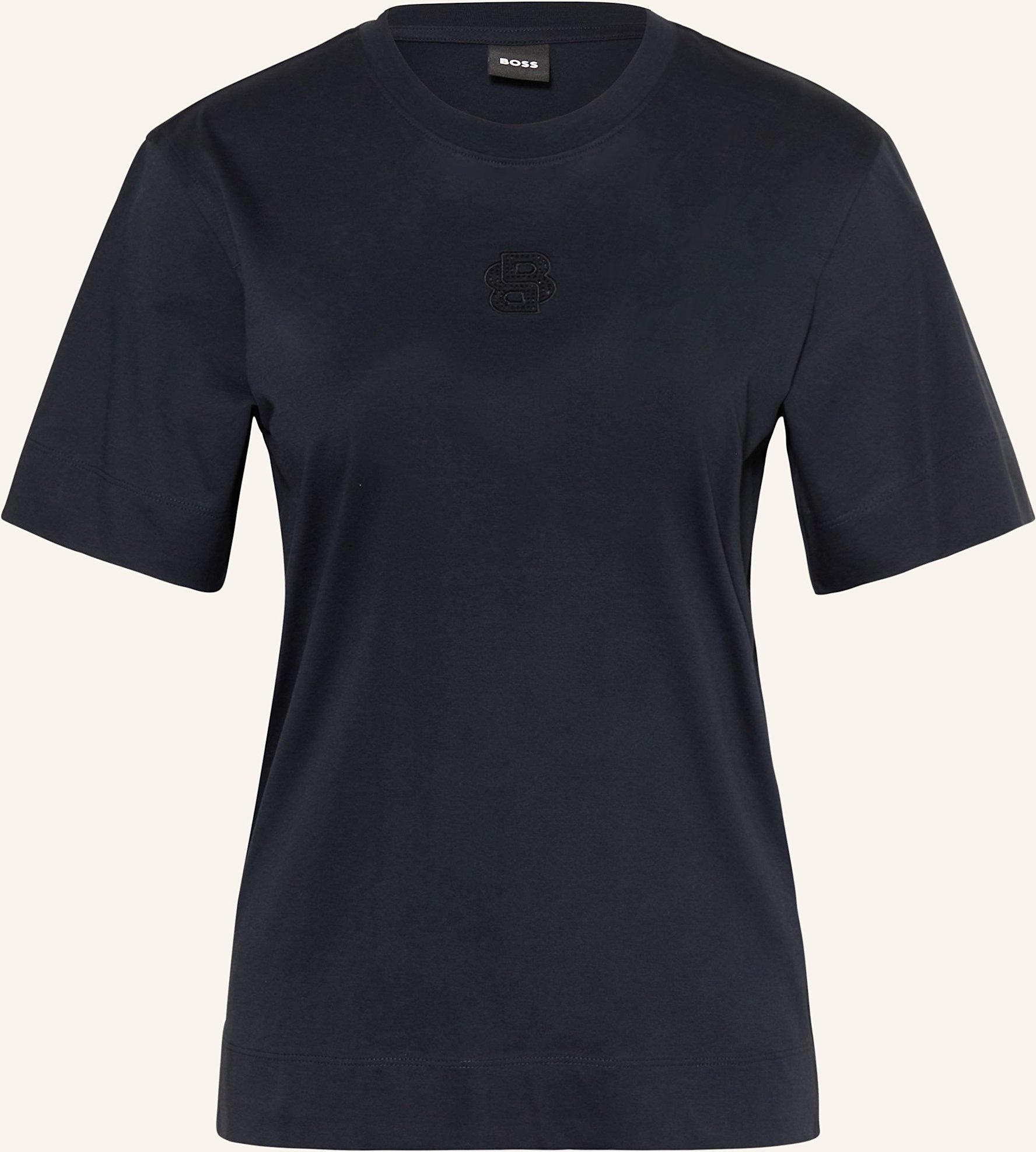 Boss T-Shirt Elpha Mit Schmucksteinen blau