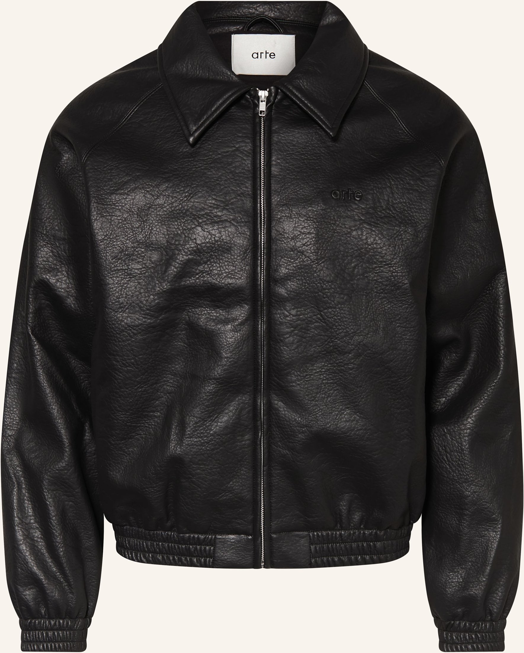 Arte Antwerp Blouson In Lederoptik schwarz