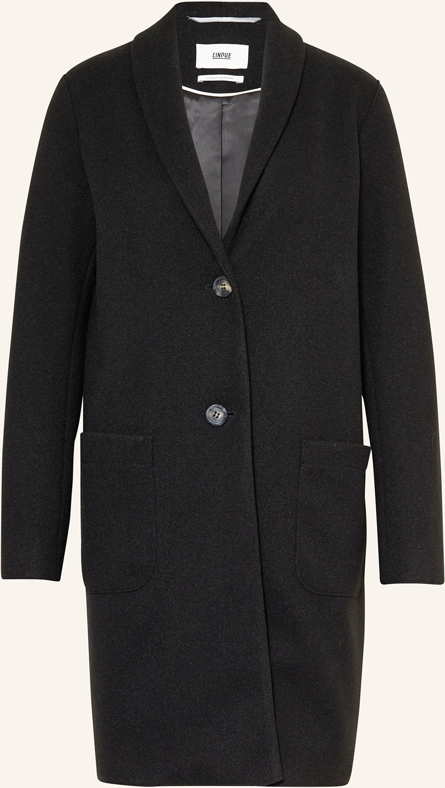 Cinque Mantel Cibellinda schwarz