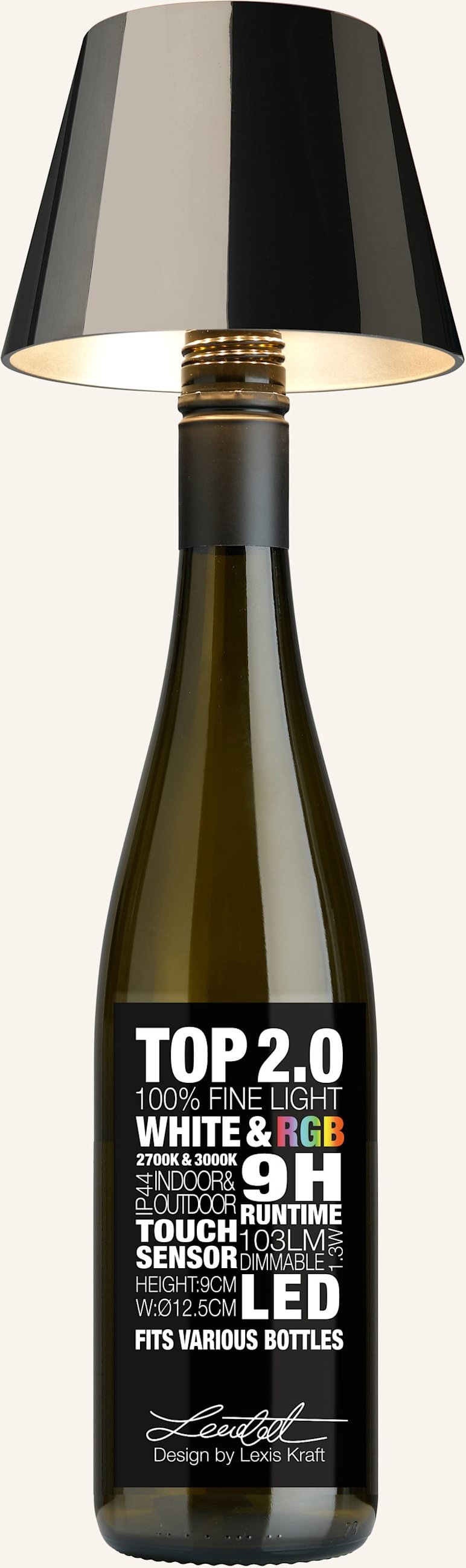 Sompex Leuchte top2.0 schwarz