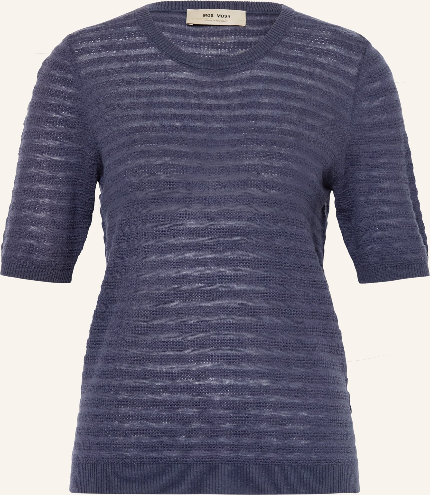 Mos Mosh Strickshirt Mmbouch Dotty Aus Cashmere lila