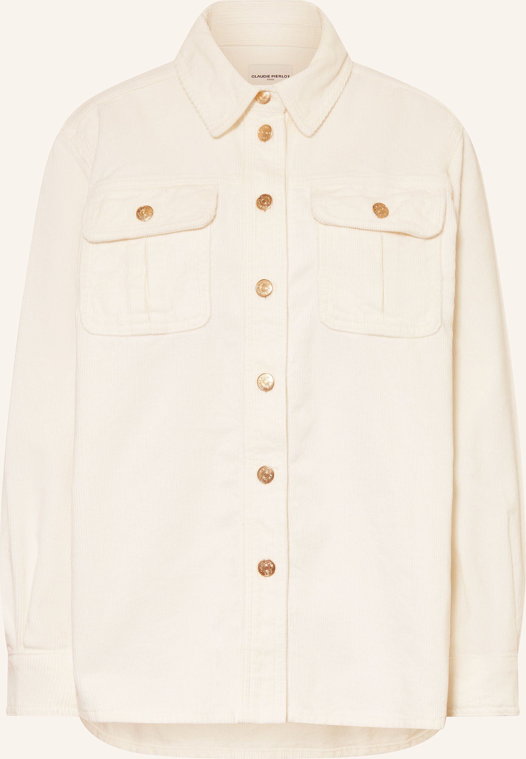 Thumbnail - Claudie Pierlot Cord-Overjacket weiss