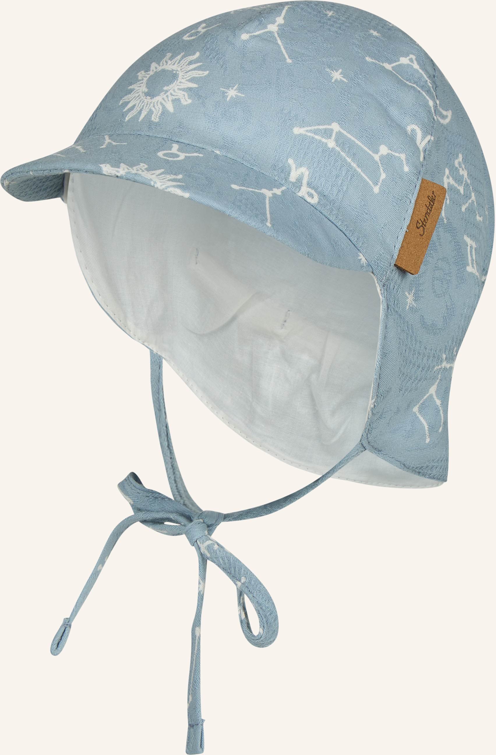 Sterntaler Schirmmütze Mit Nackenschutz Sternbild blau