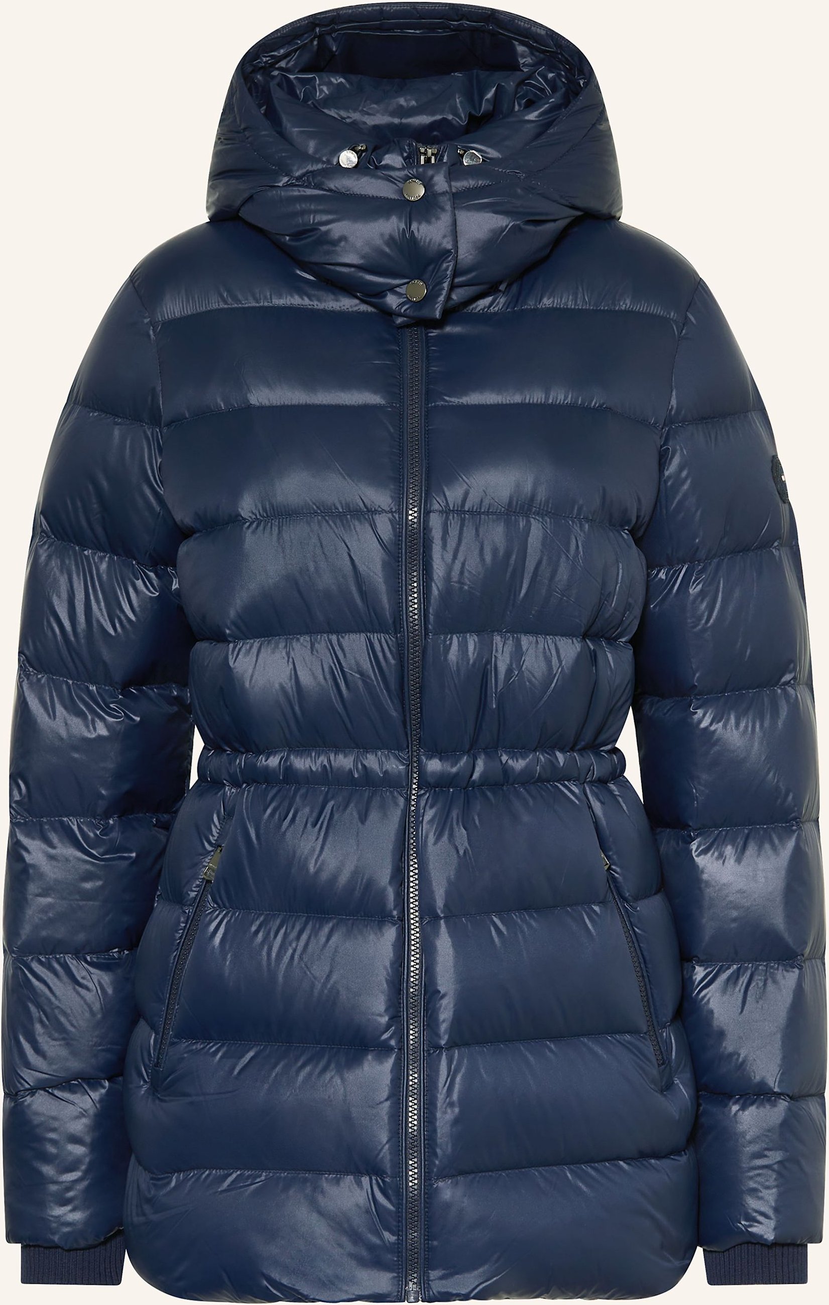 Thumbnail - Tommy Hilfiger Daunenmantel Mit Abnehmbarer Kapuze blau