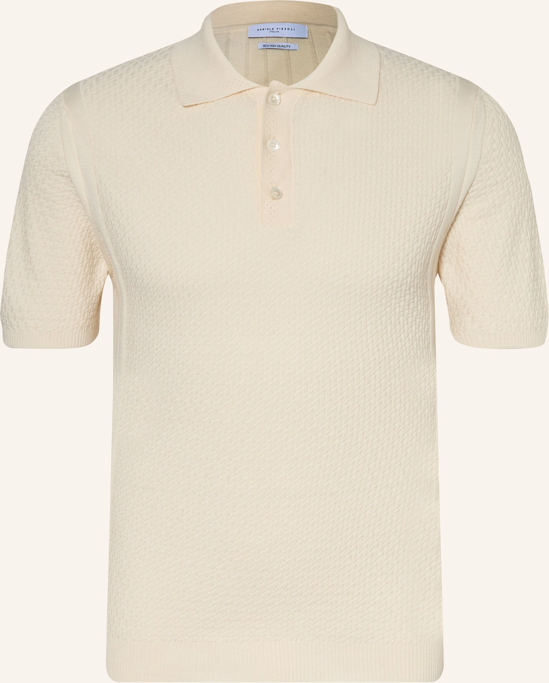 Daniele Fiesoli Strick-Poloshirt weiss