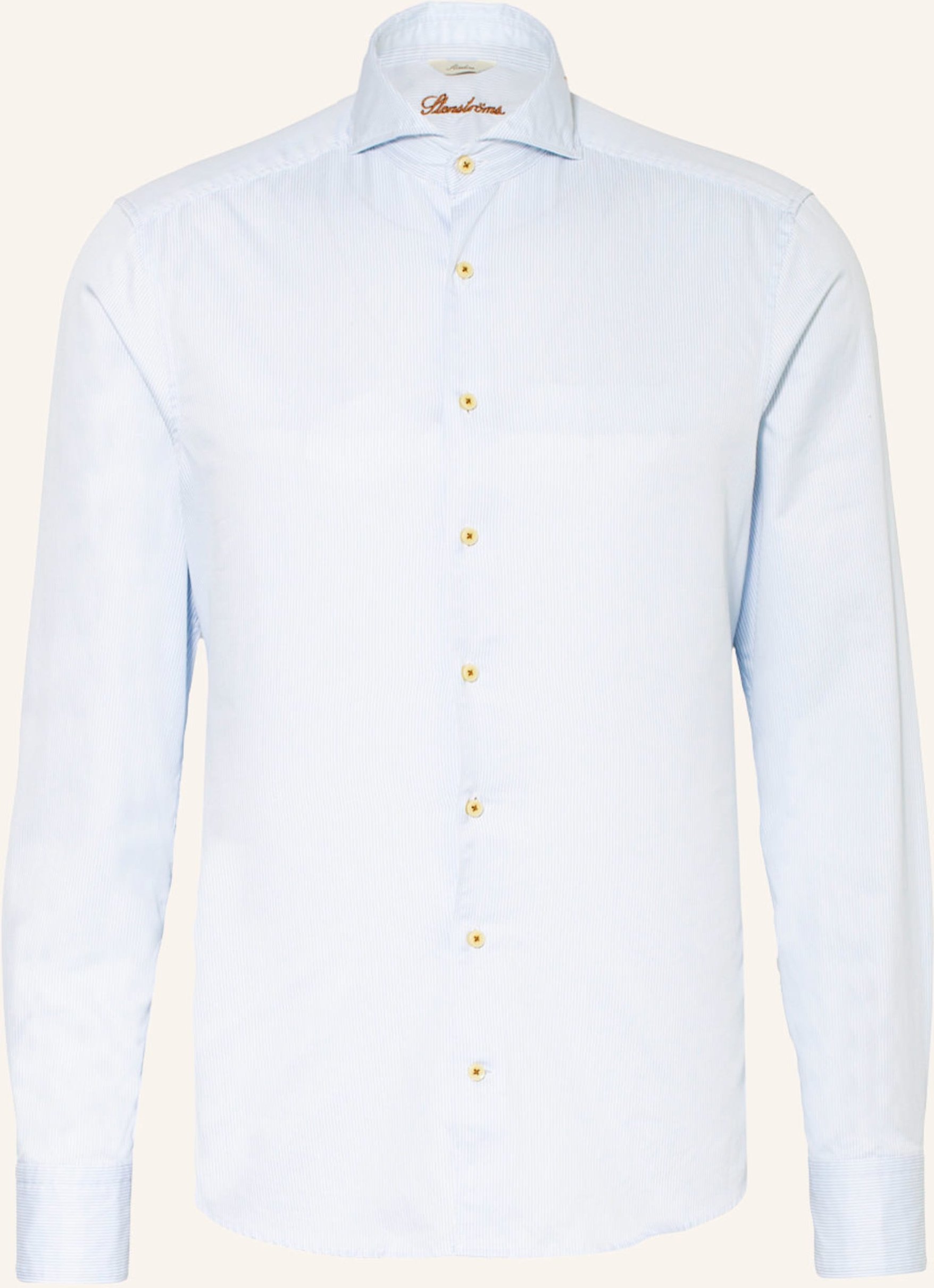 Thumbnail - Stenströms Hemd Slim Fit blau