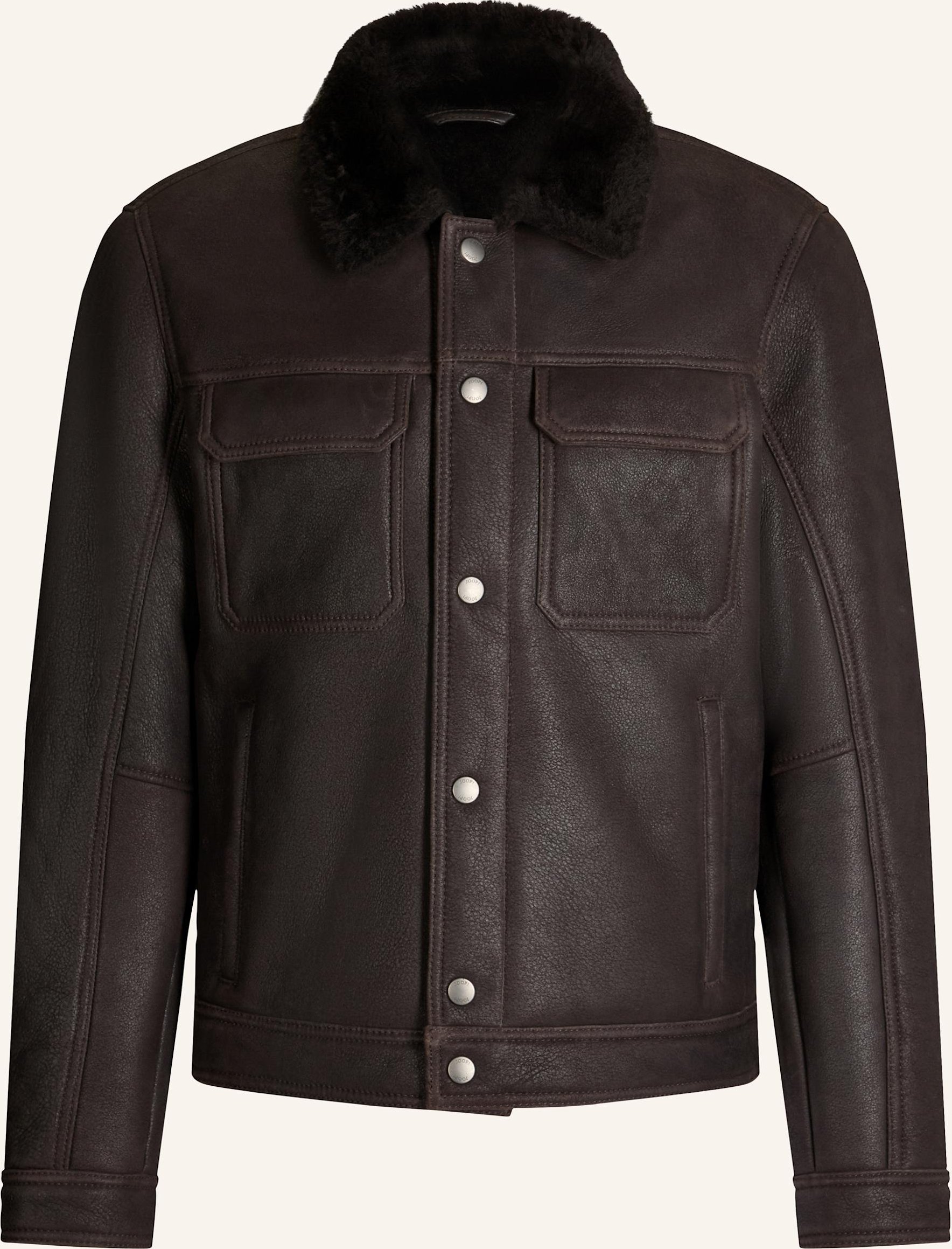 Joop! Jeans Lederjacke braun