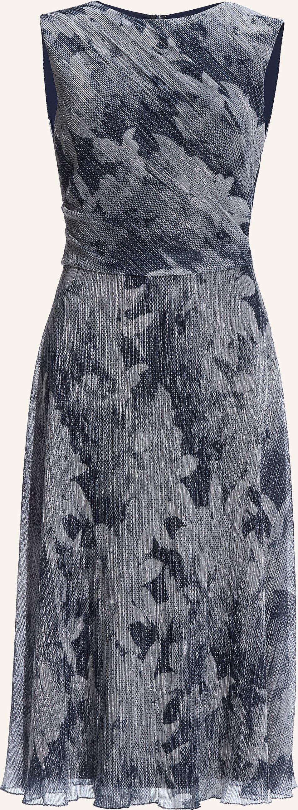 Swing Cocktailkleid Mit Glitzergarn blau