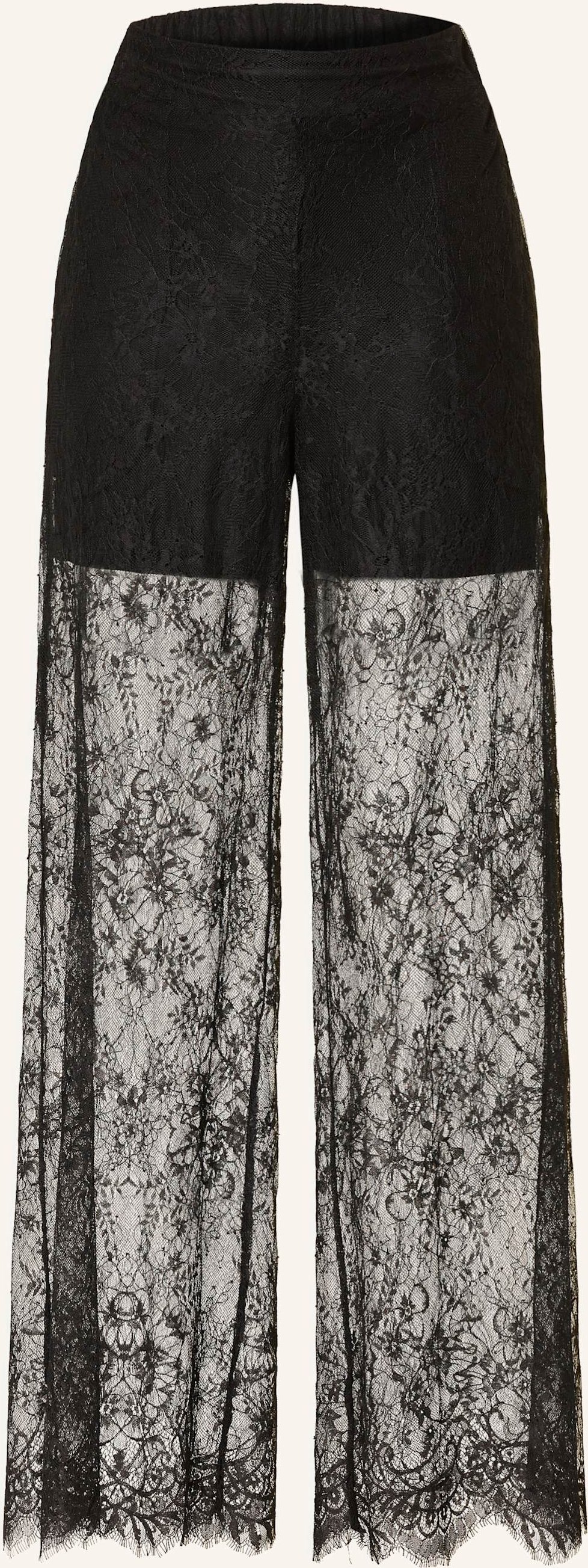 Copenhagen Muse Marlenehose Cmlea Aus Spitze schwarz