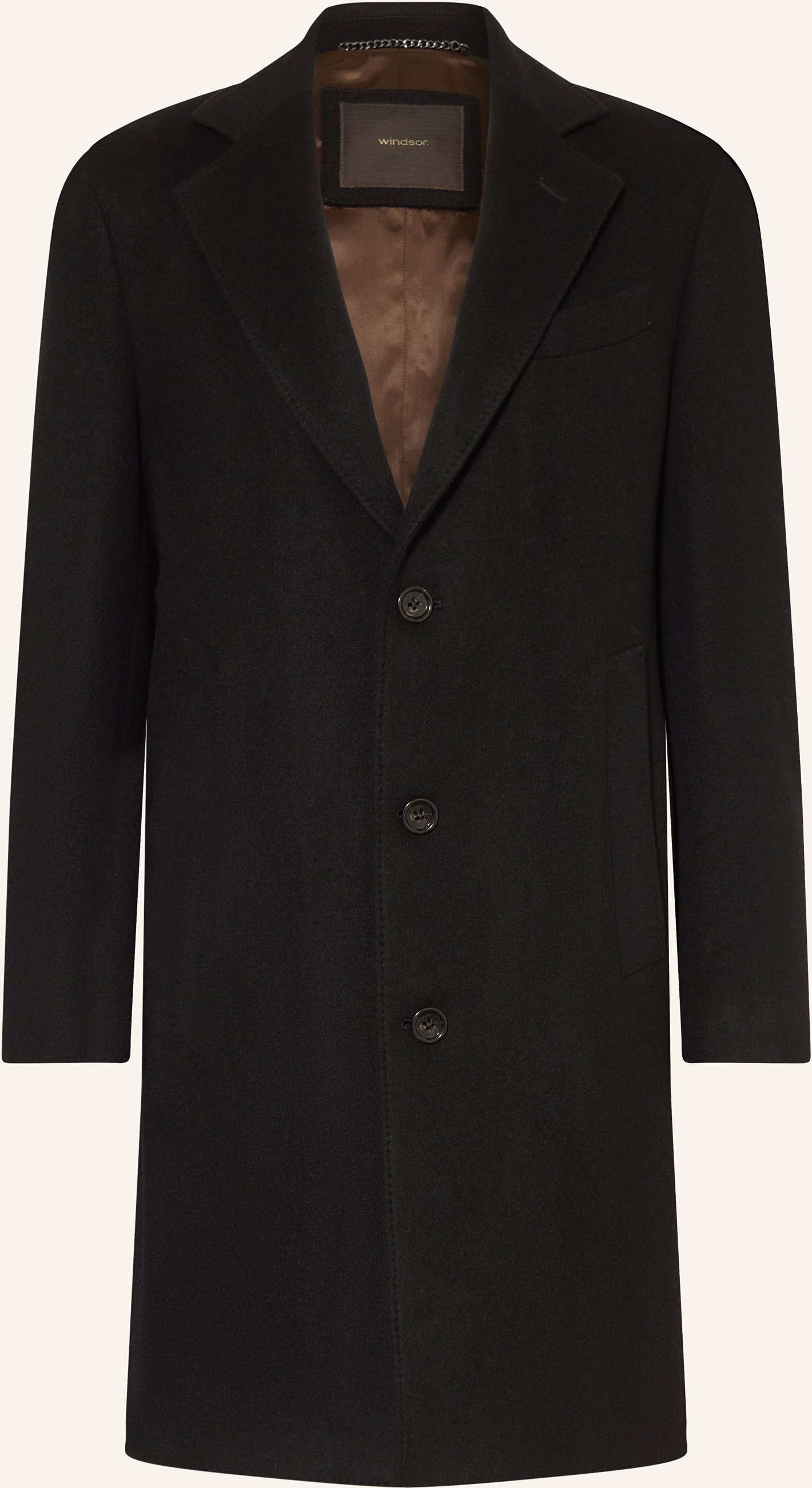 Windsor. Wollmantel Cesena schwarz