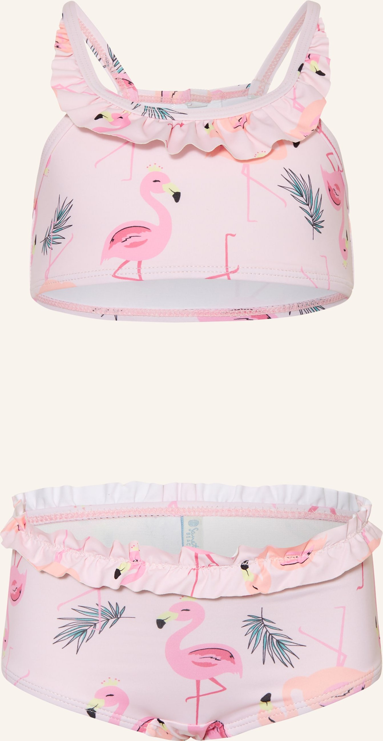 Sanetta Bustier-Bikini Mit Uv-Schutz 50+ rosa