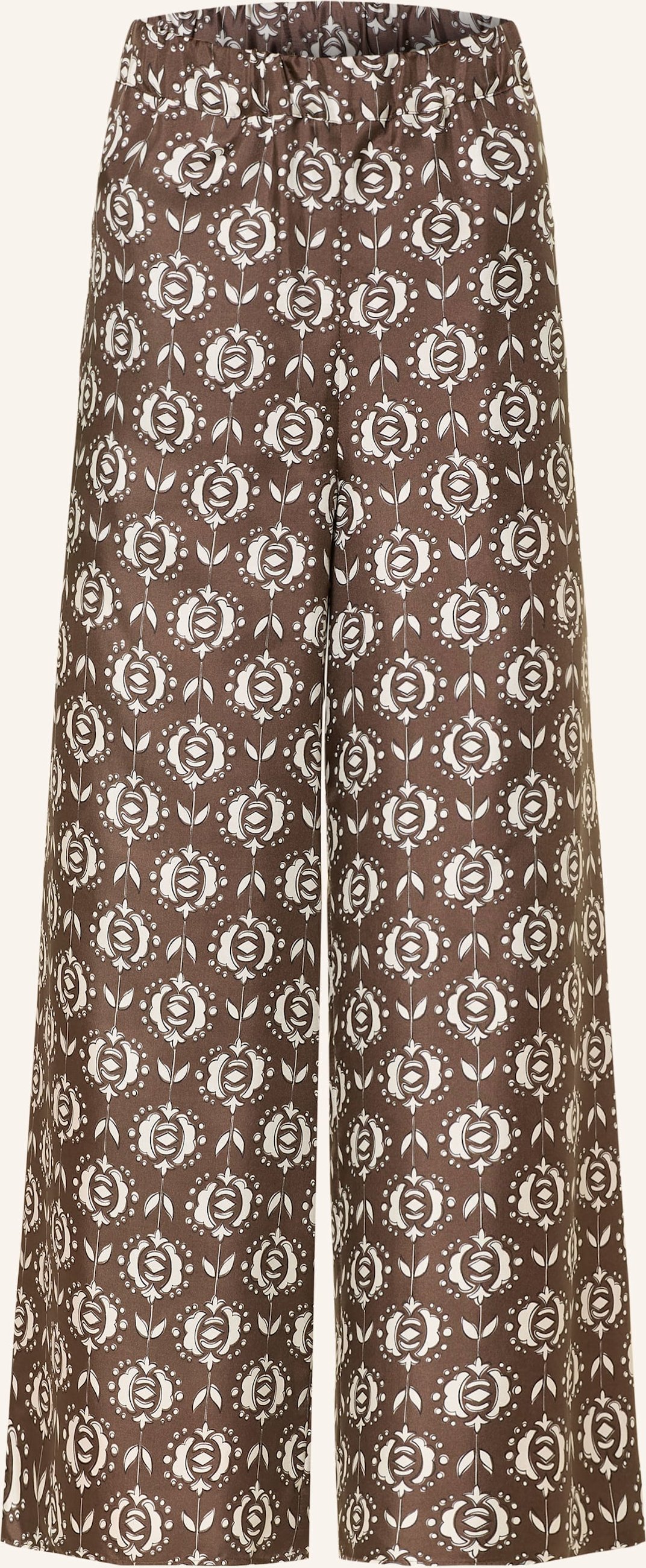Weekend Max Mara Marlenehose Tortona Aus Seide braun