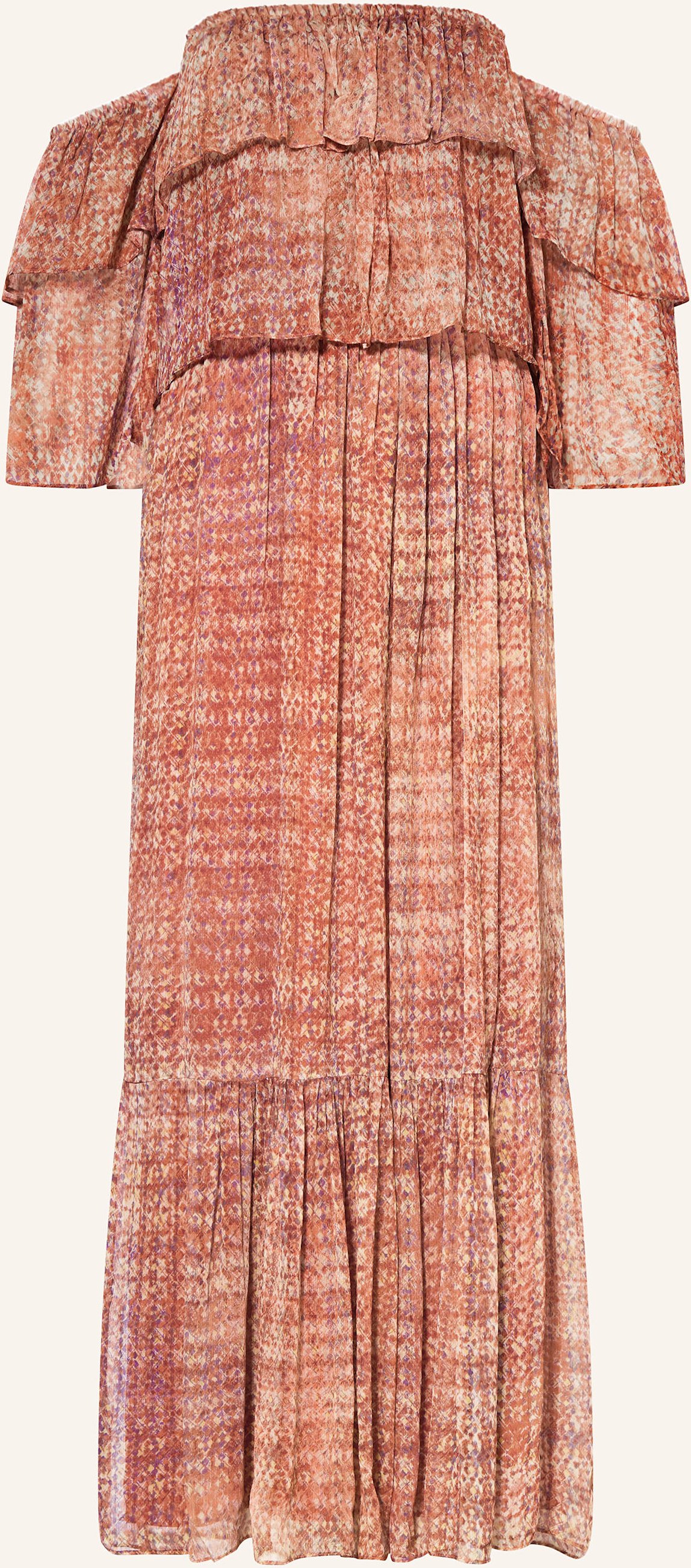 Thumbnail - Ba&Sh Off-Shoulder-Kleid Robbie Mit Abnehmbaren Ärmeln pink