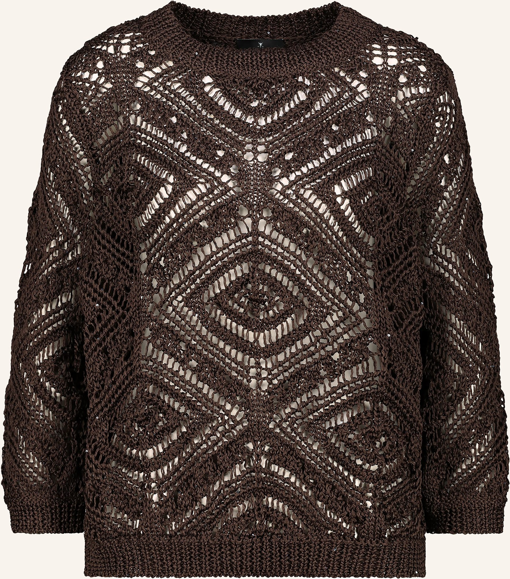 Thumbnail - Monari Pullover Mit Pailletten braun