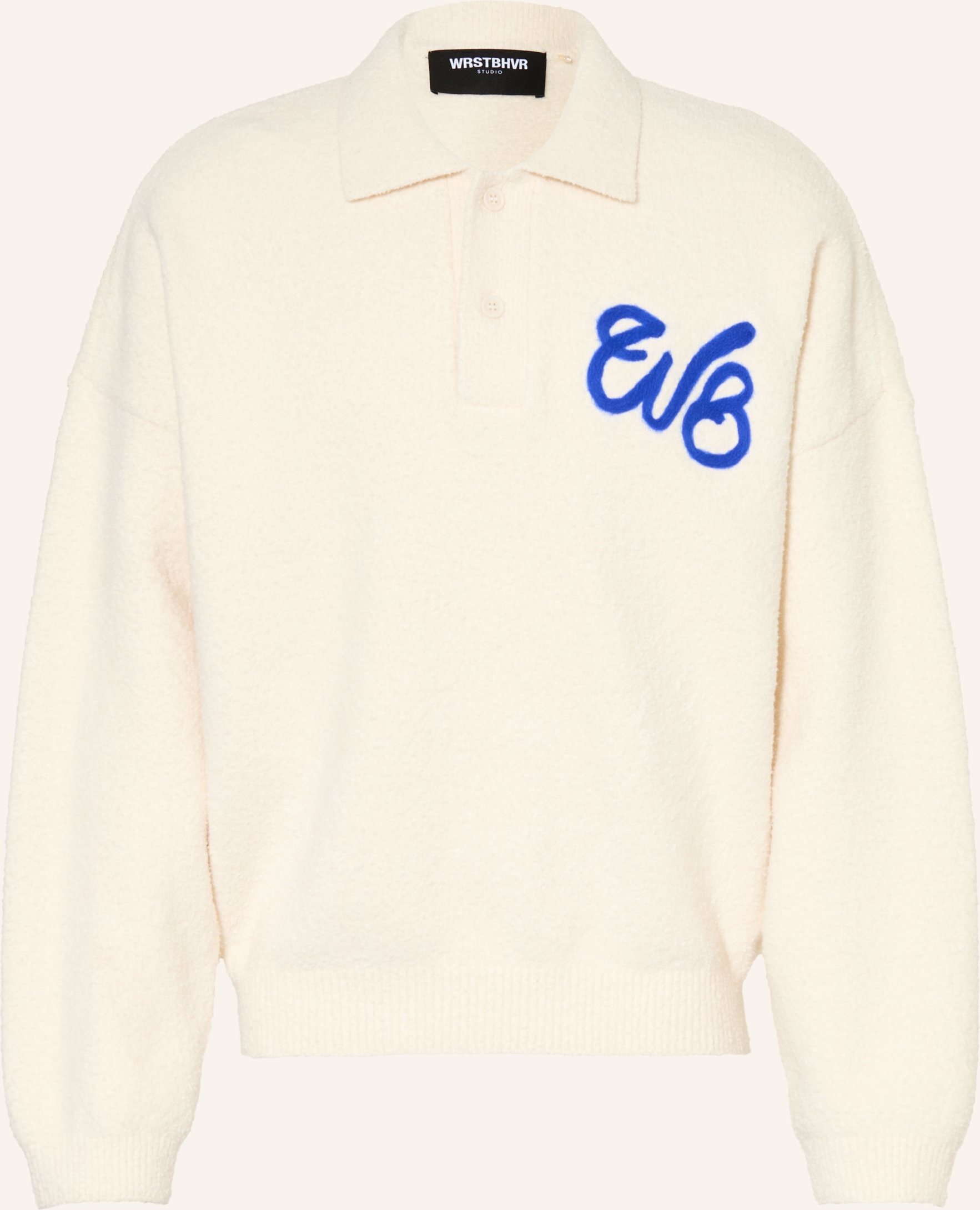 Wrstbhvr Strick-Poloshirt Lev weiss