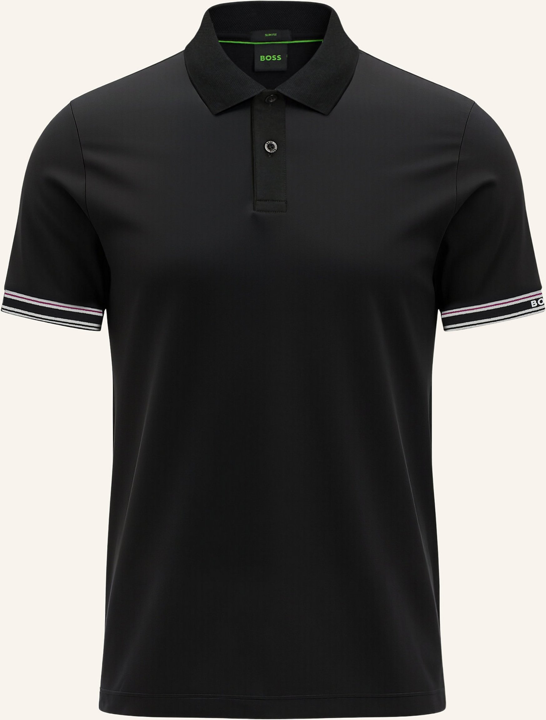 Boss Poloshirt Polo Zone Slim Fit schwarz