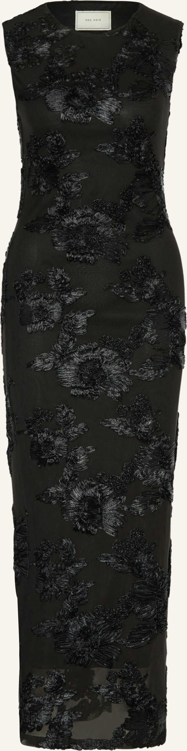 Neo Noir Mesh-Kleid Tiranna schwarz