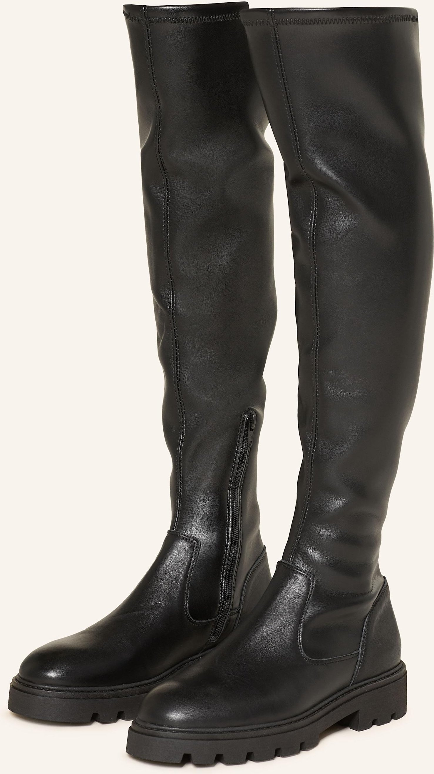 Mrs & Hugs Overknee-Stiefel schwarz