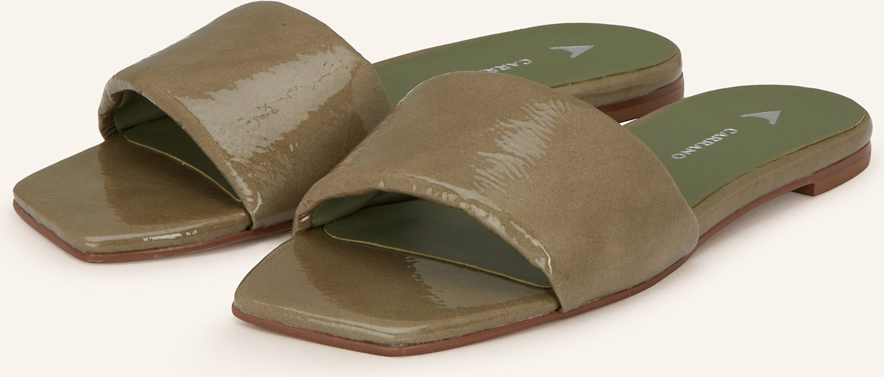 Carrano Pantoletten gruen