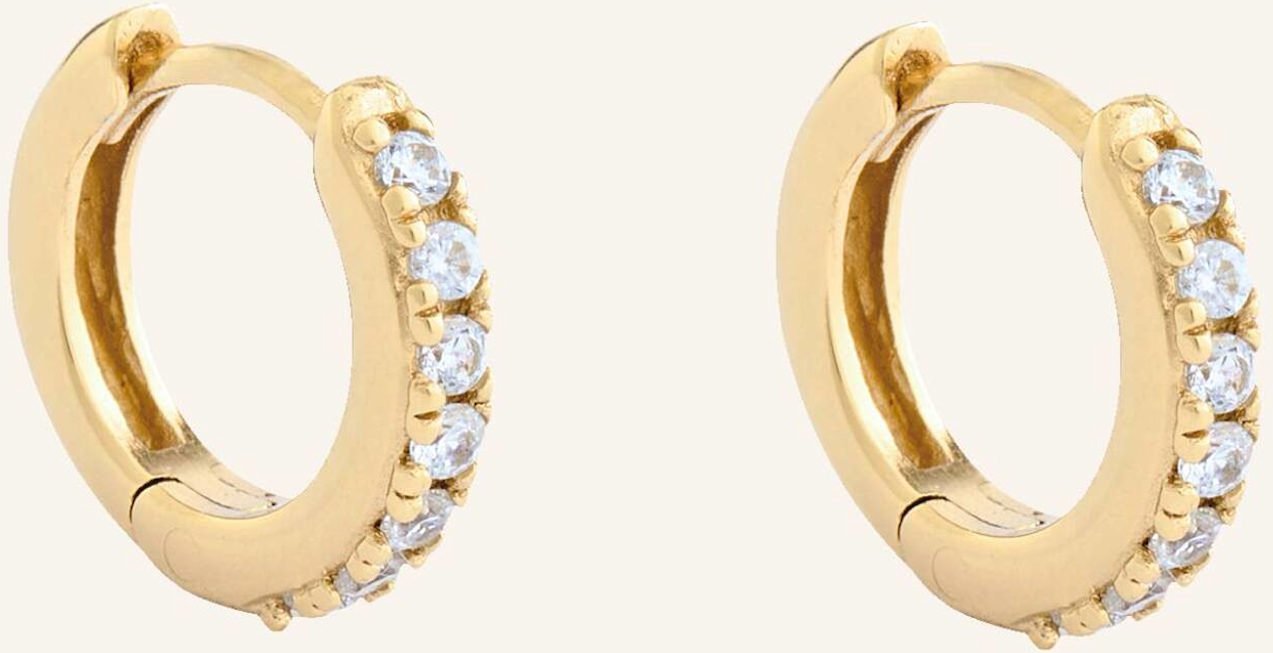 Pompidou Creolen Lillian Micro Pavé By Glambou gold