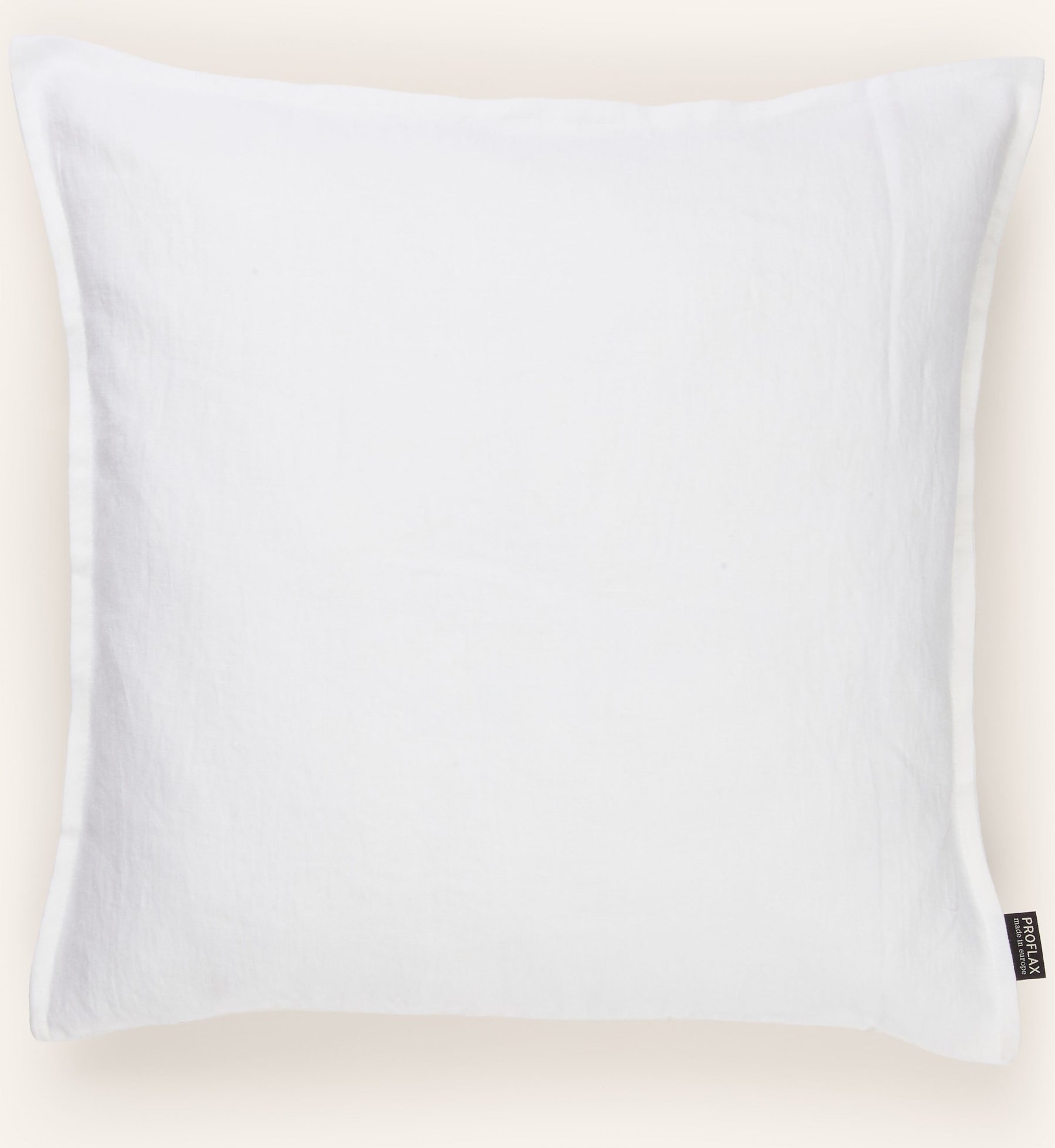 Proflax Dekokissenhülle Aus Leinen weiss