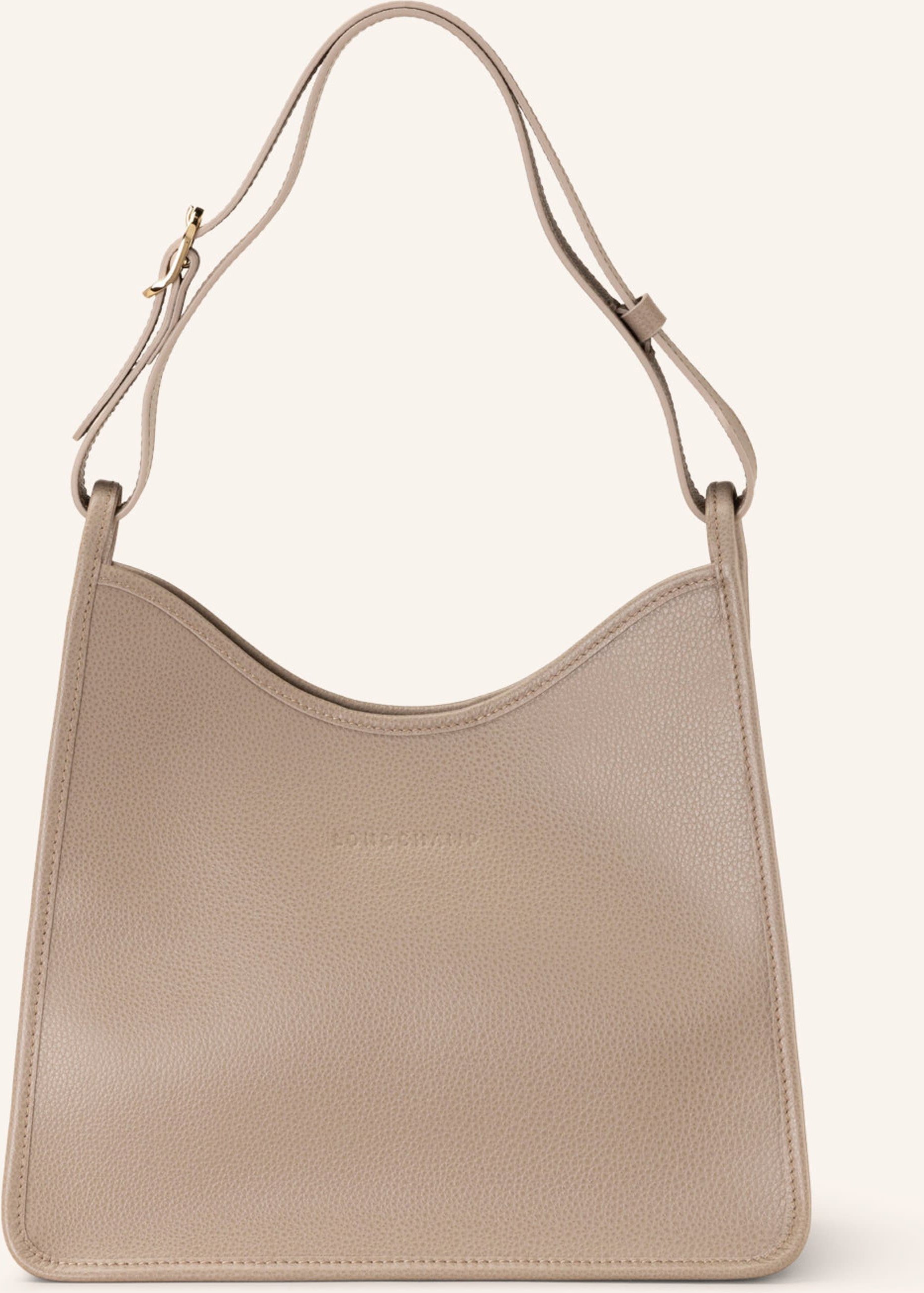 Longchamp Beuteltasche Le Foulonné beige
