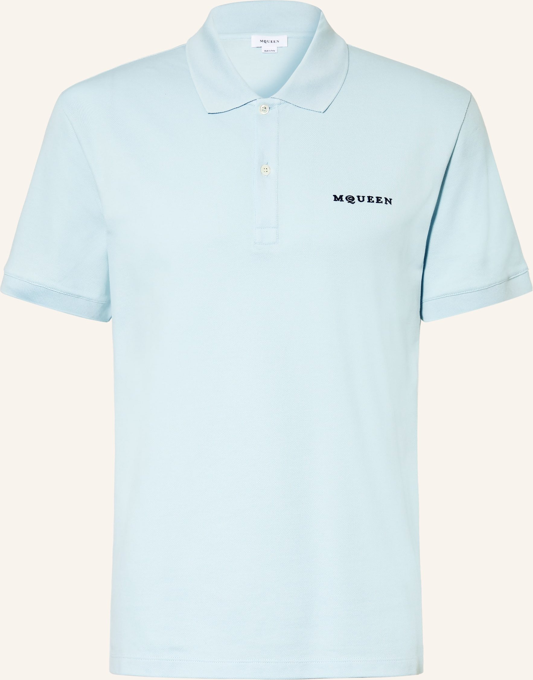 Mcqueen Piqué-Poloshirt blau