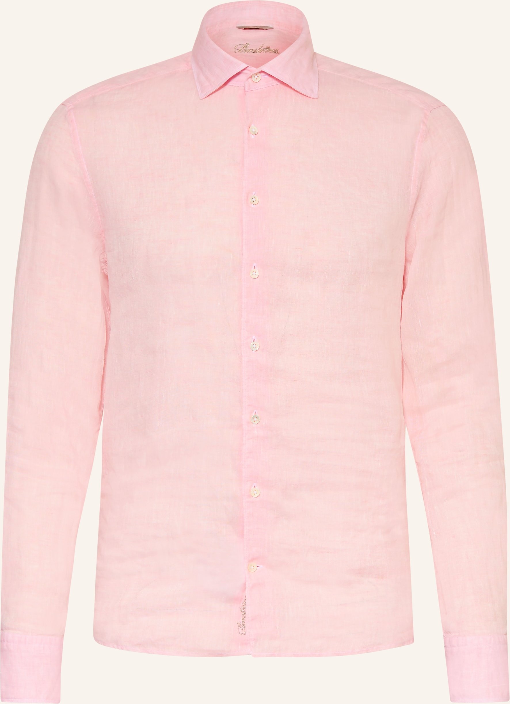 Stenströms Leinenhemd Slimline Fit rosa