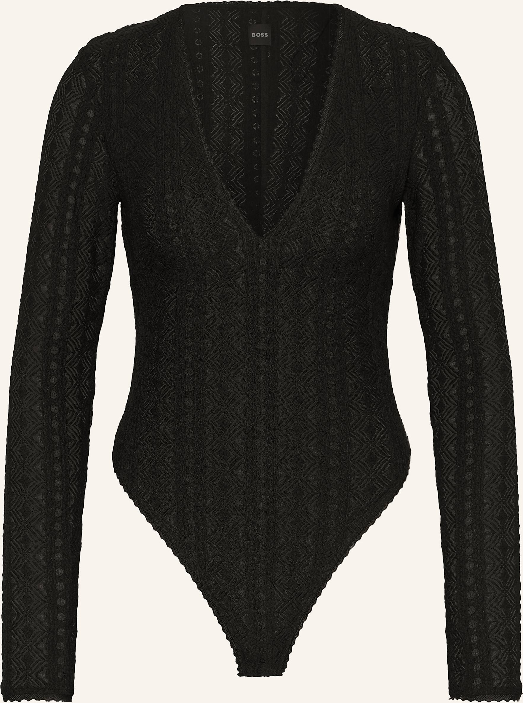 Boss Spitzenbody Ikylia schwarz