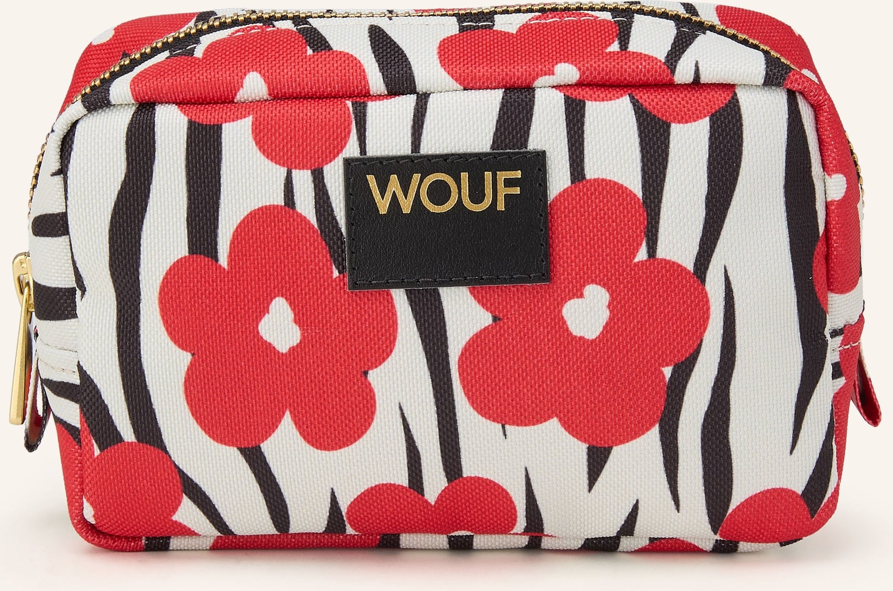 Wouf Kosmetiktasche Wildflower rot